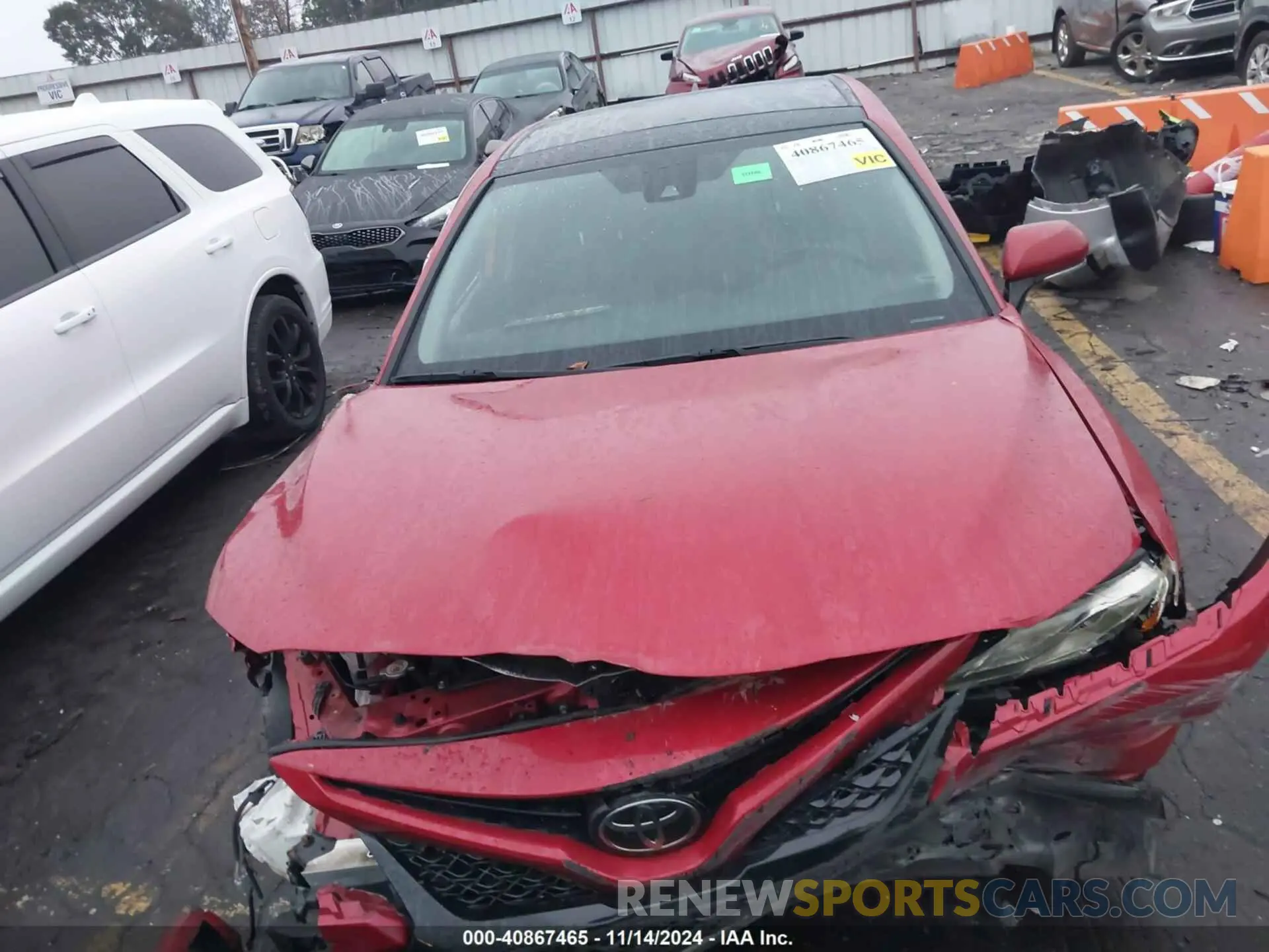 12 fotografías del automóvil dañado 4T1B61HK1KU286905 TOYOTA CAMRY 2019