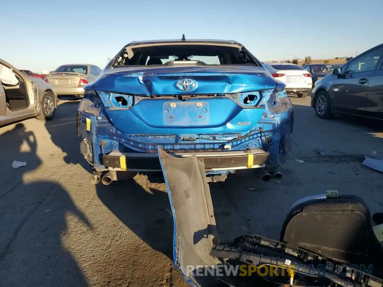 6 fotografías del automóvil dañado 4T1B61HK3KU219321 TOYOTA CAMRY 2019