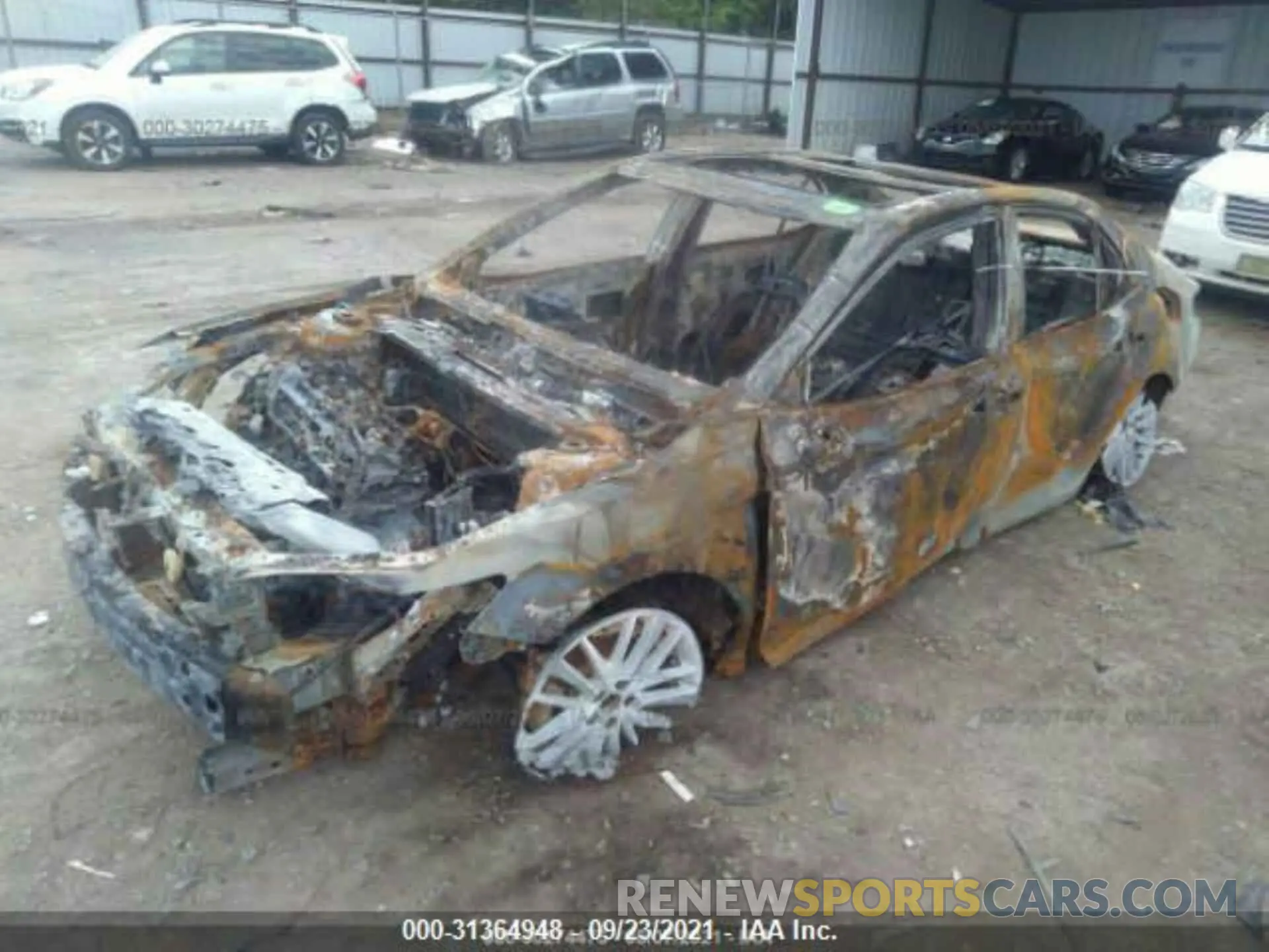 2 fotografías del automóvil dañado 4T1B61HK3KU221991 TOYOTA CAMRY 2019