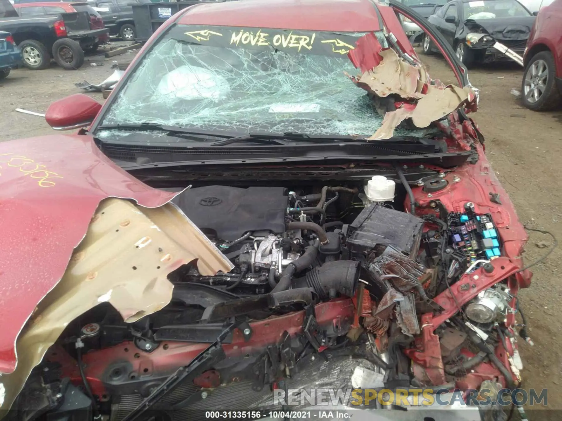 10 fotografías del automóvil dañado 4T1B61HK5KU185138 TOYOTA CAMRY 2019
