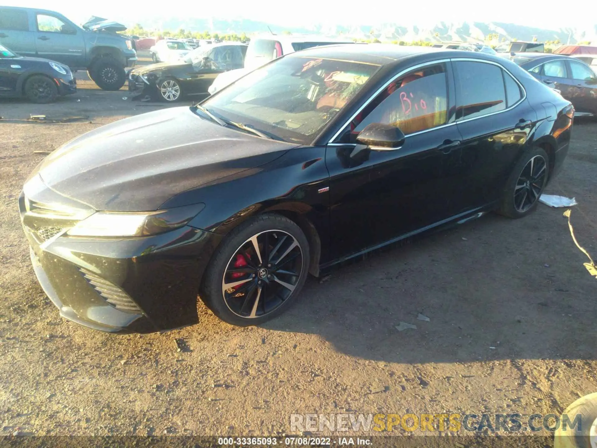 2 fotografías del automóvil dañado 4T1BZ1HK7KU508161 TOYOTA CAMRY 2019
