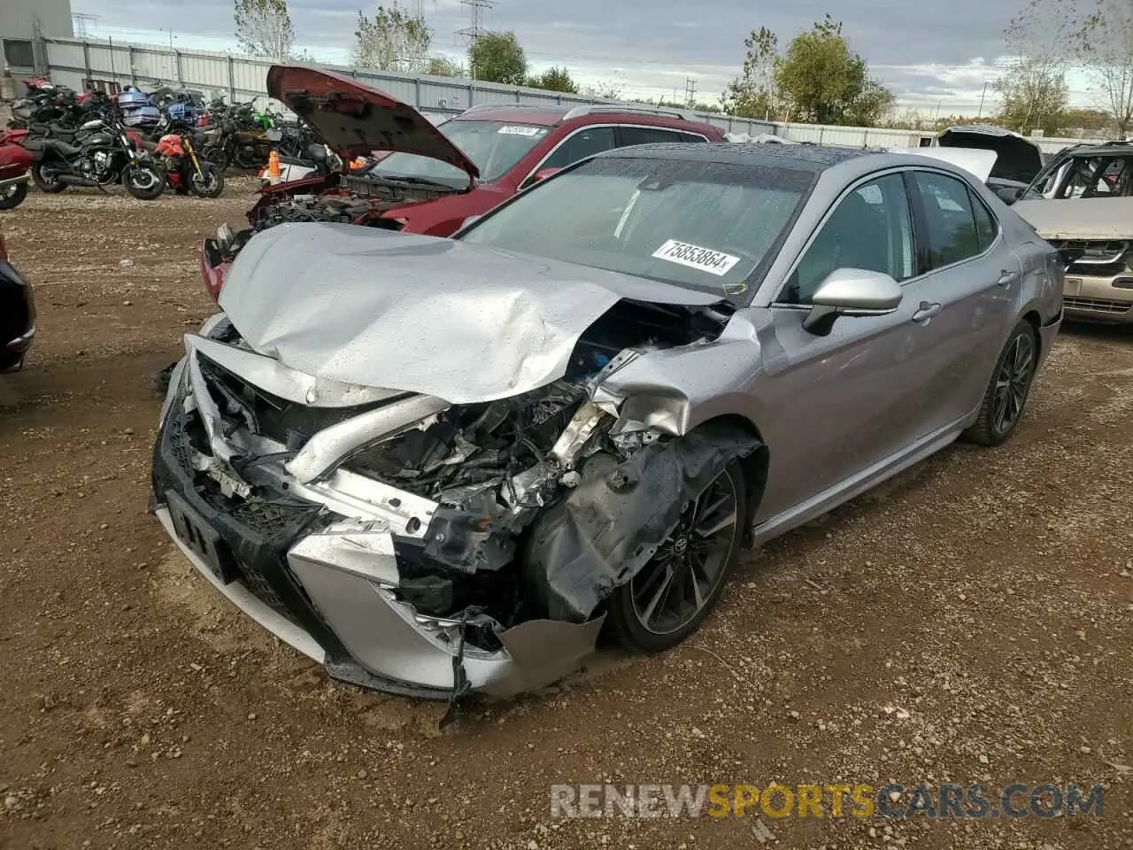 1 fotografías del automóvil dañado 4T1BZ1HK7KU509195 TOYOTA CAMRY 2019
