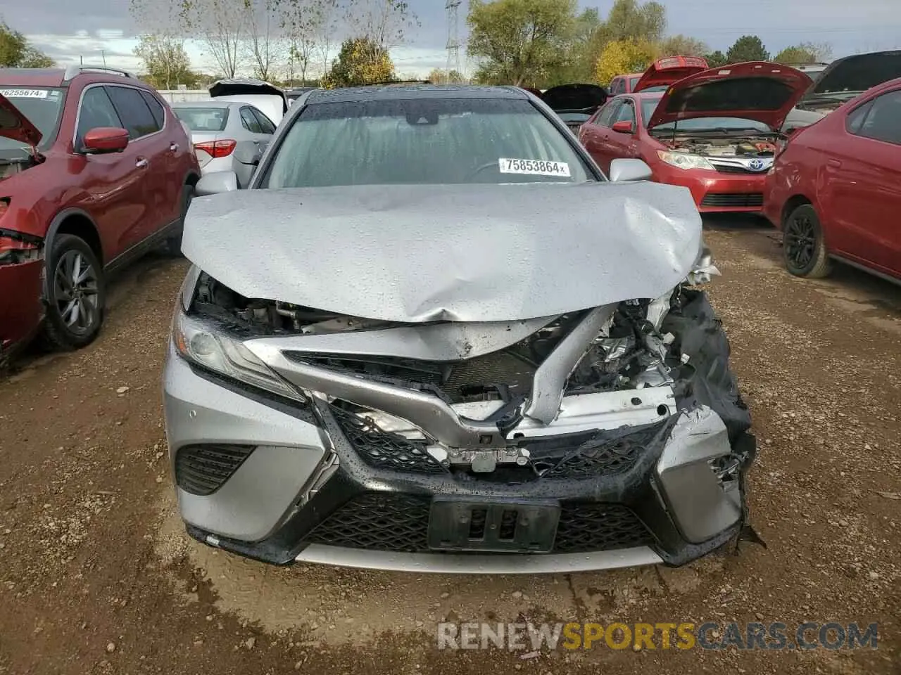 5 fotografías del automóvil dañado 4T1BZ1HK7KU509195 TOYOTA CAMRY 2019