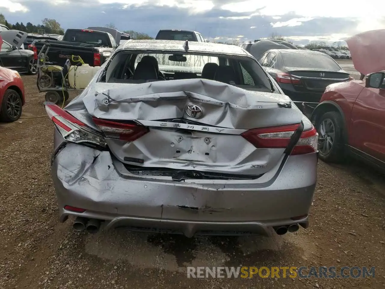 6 fotografías del automóvil dañado 4T1BZ1HK7KU509195 TOYOTA CAMRY 2019