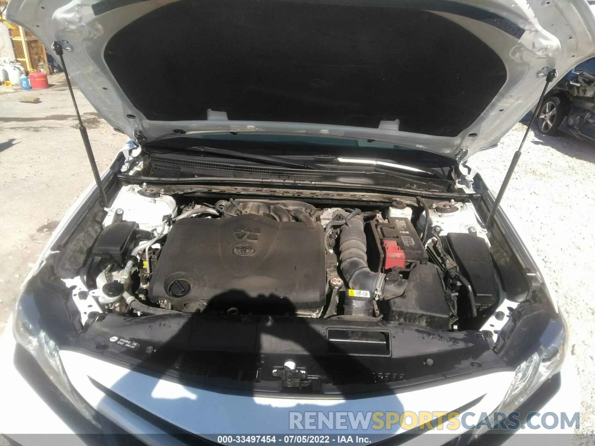 10 fotografías del automóvil dañado 4T1BZ1HKXKU031595 TOYOTA CAMRY 2019
