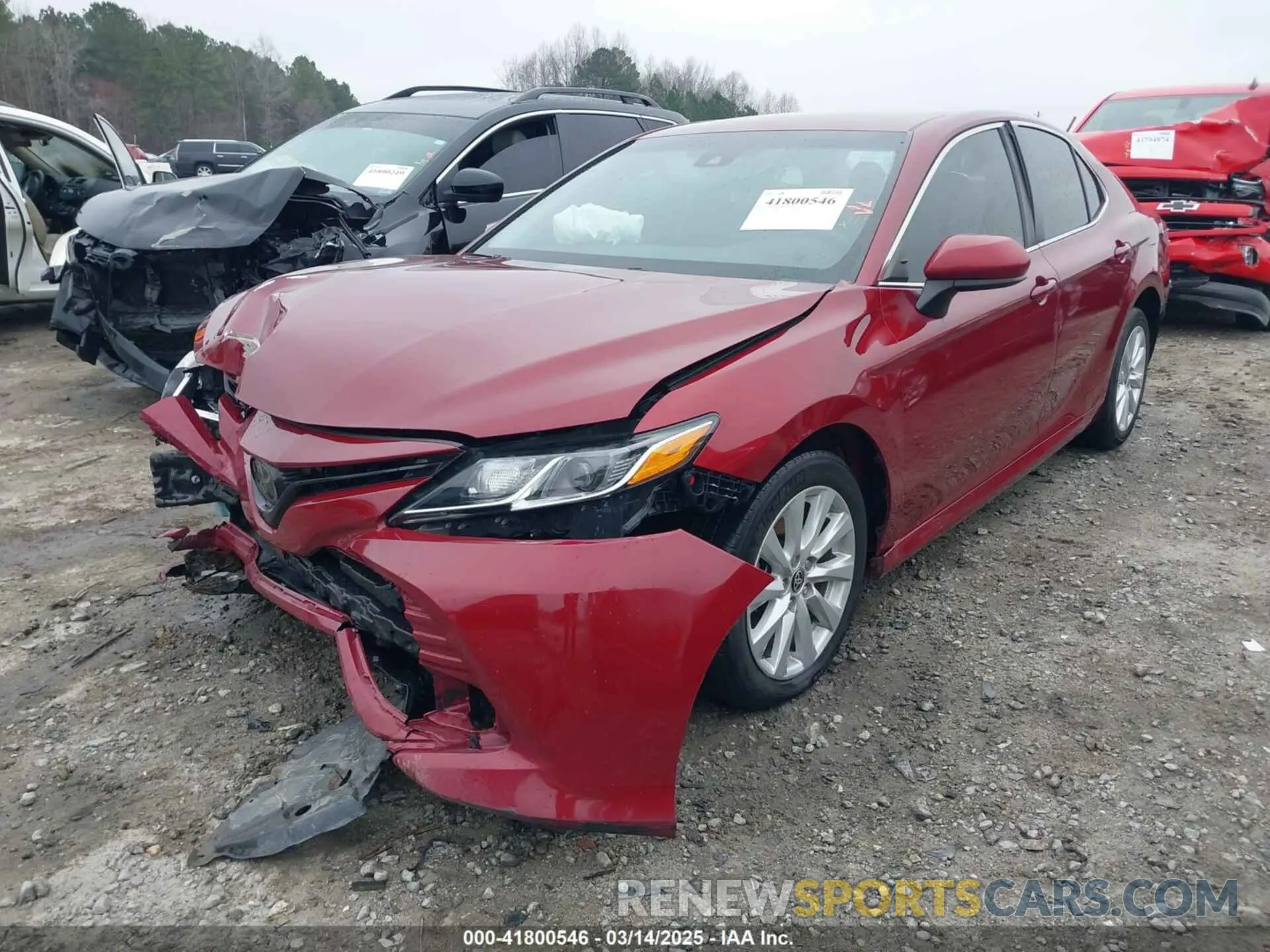 2 fotografías del automóvil dañado 4T1C11AK1LU359477 TOYOTA CAMRY 2020