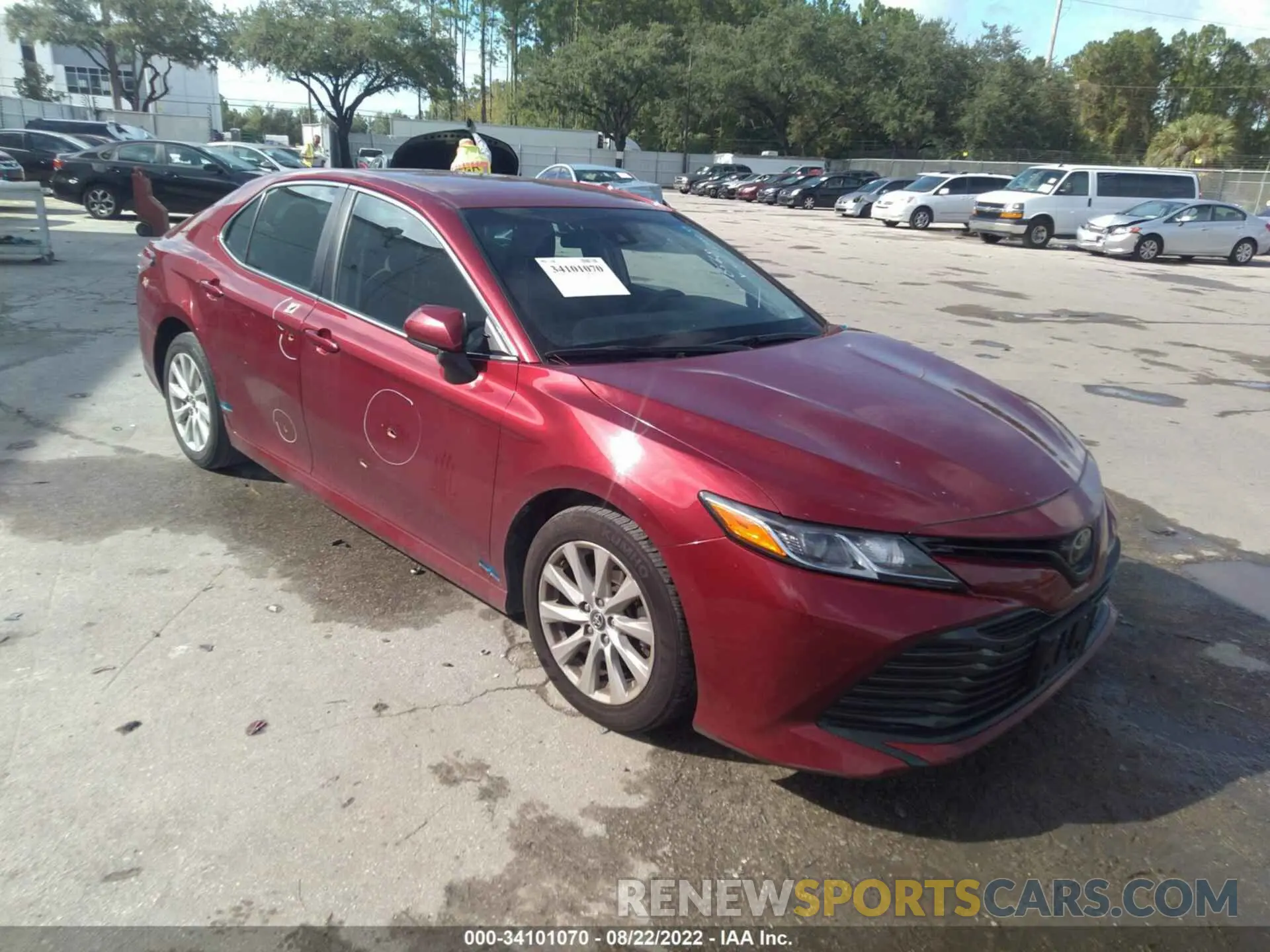 1 fotografías del automóvil dañado 4T1C11AK1LU918042 TOYOTA CAMRY 2020