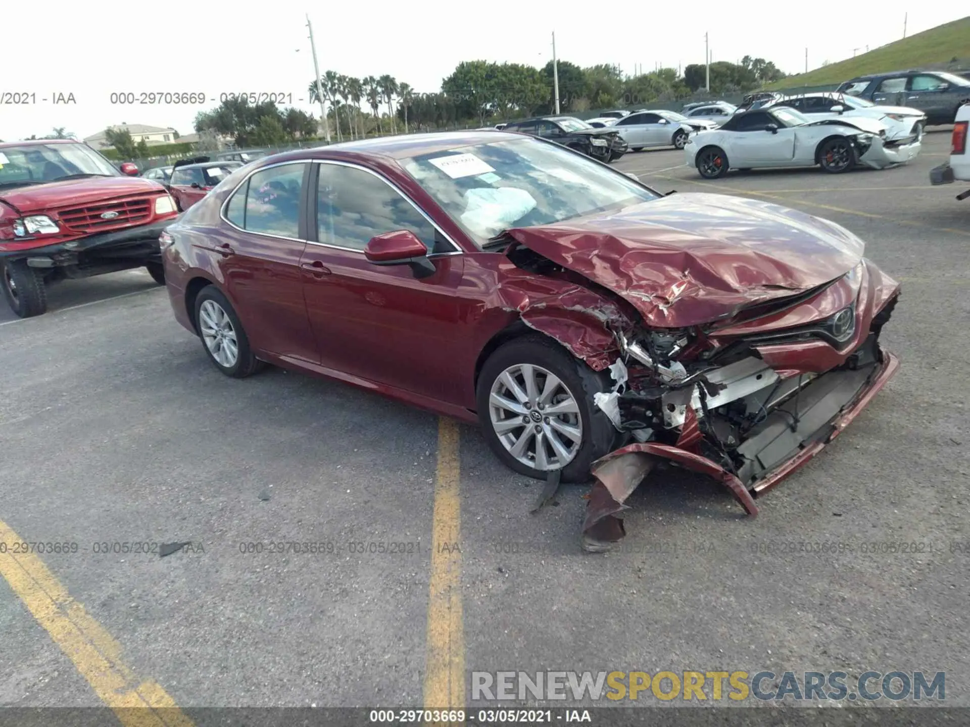1 fotografías del automóvil dañado 4T1C11AK1LU935763 TOYOTA CAMRY 2020