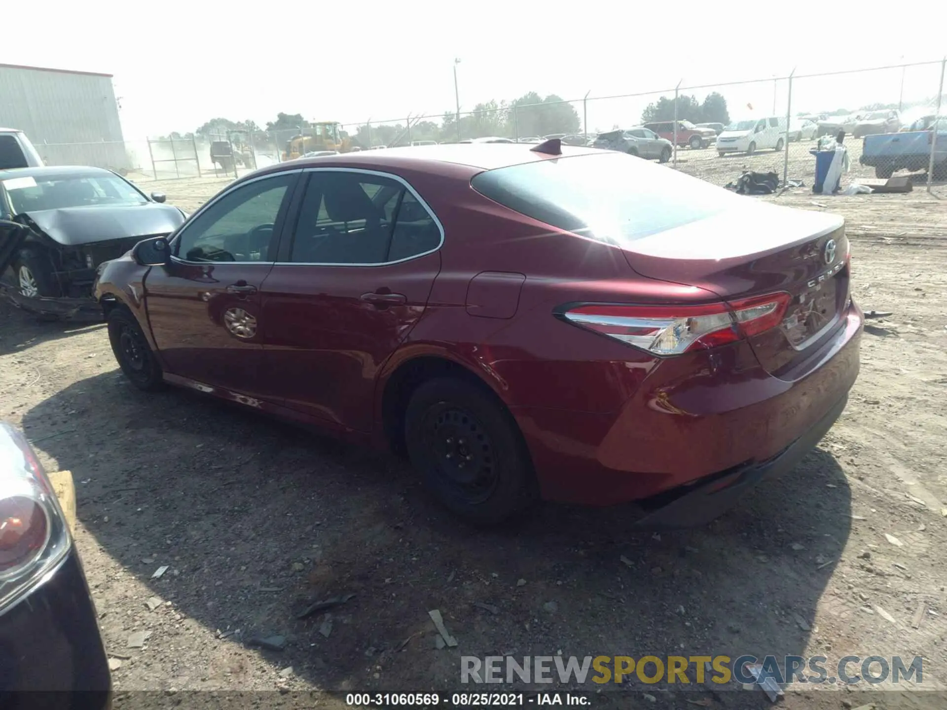 3 fotografías del automóvil dañado 4T1C11AK1LU968441 TOYOTA CAMRY 2020
