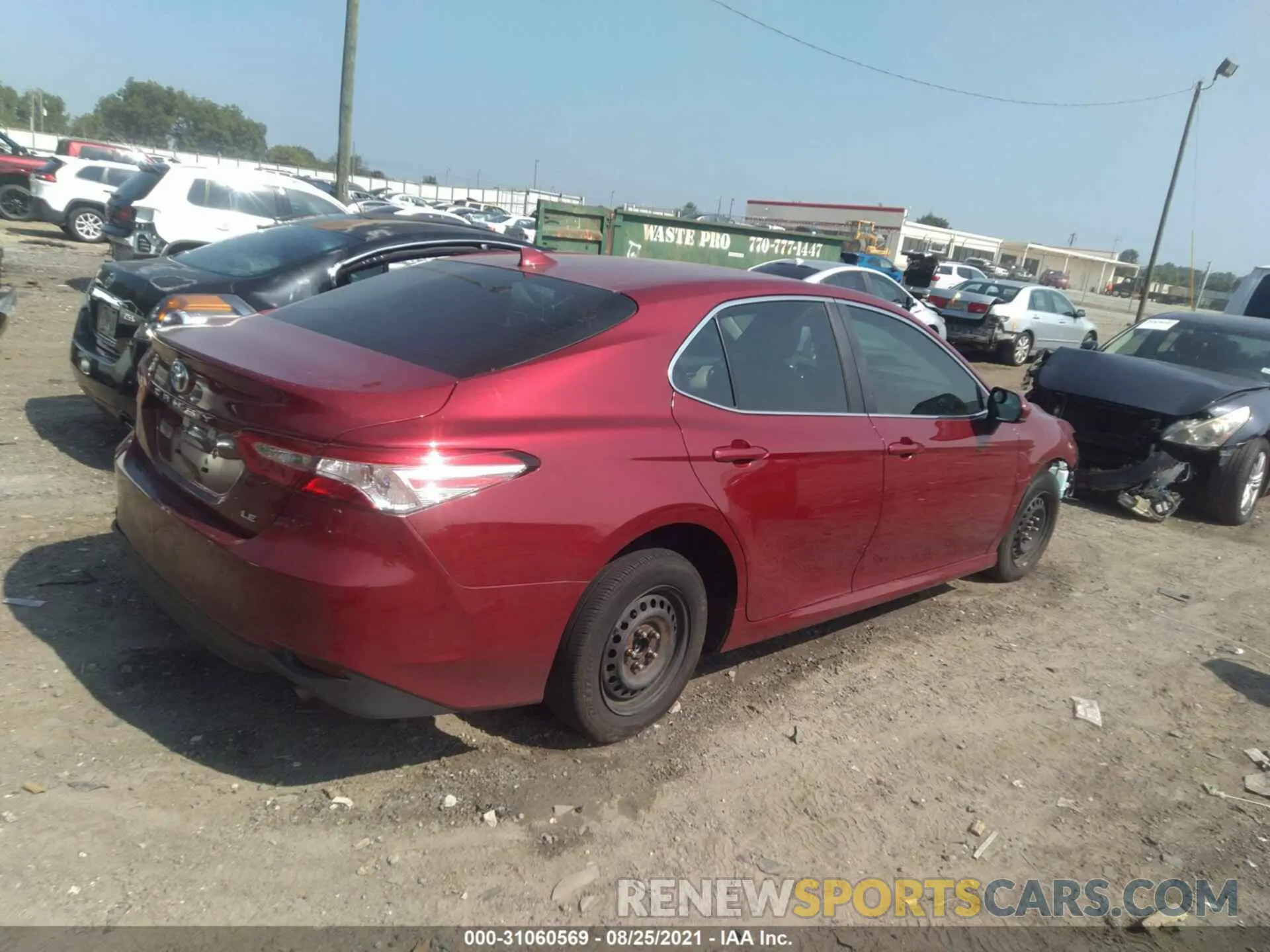 4 fotografías del automóvil dañado 4T1C11AK1LU968441 TOYOTA CAMRY 2020
