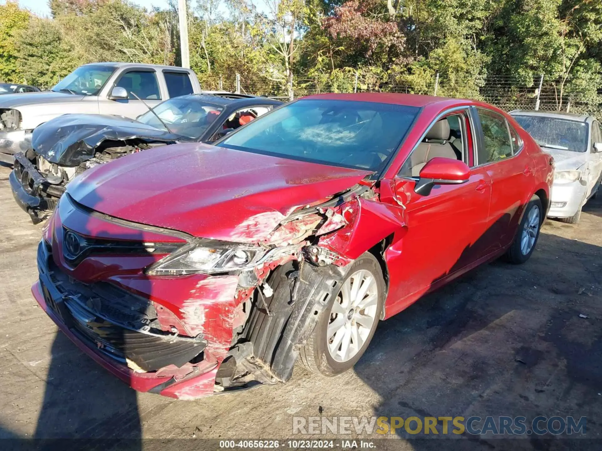 2 fotografías del automóvil dañado 4T1C11AK2LU342834 TOYOTA CAMRY 2020