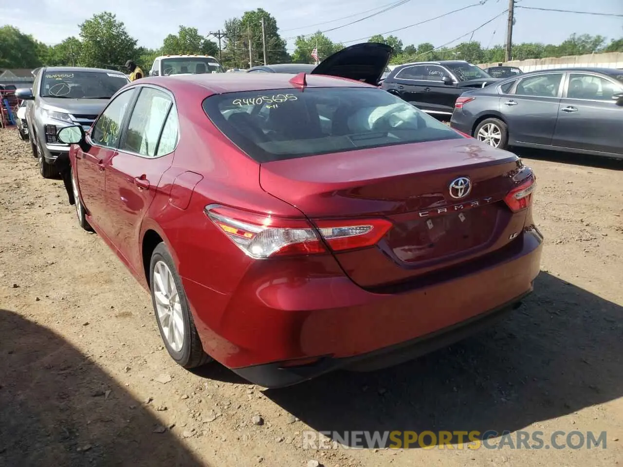3 fotografías del automóvil dañado 4T1C11AK2LU351145 TOYOTA CAMRY 2020
