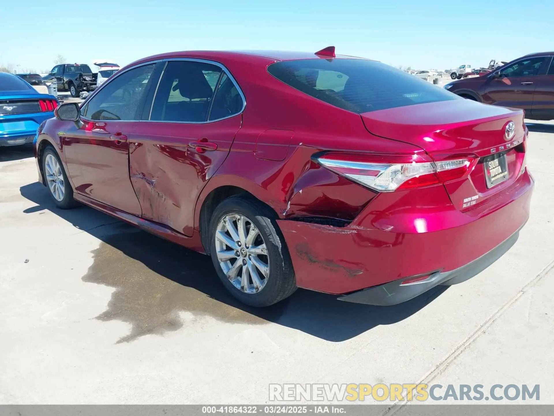 3 fotografías del automóvil dañado 4T1C11AK2LU366132 TOYOTA CAMRY 2020