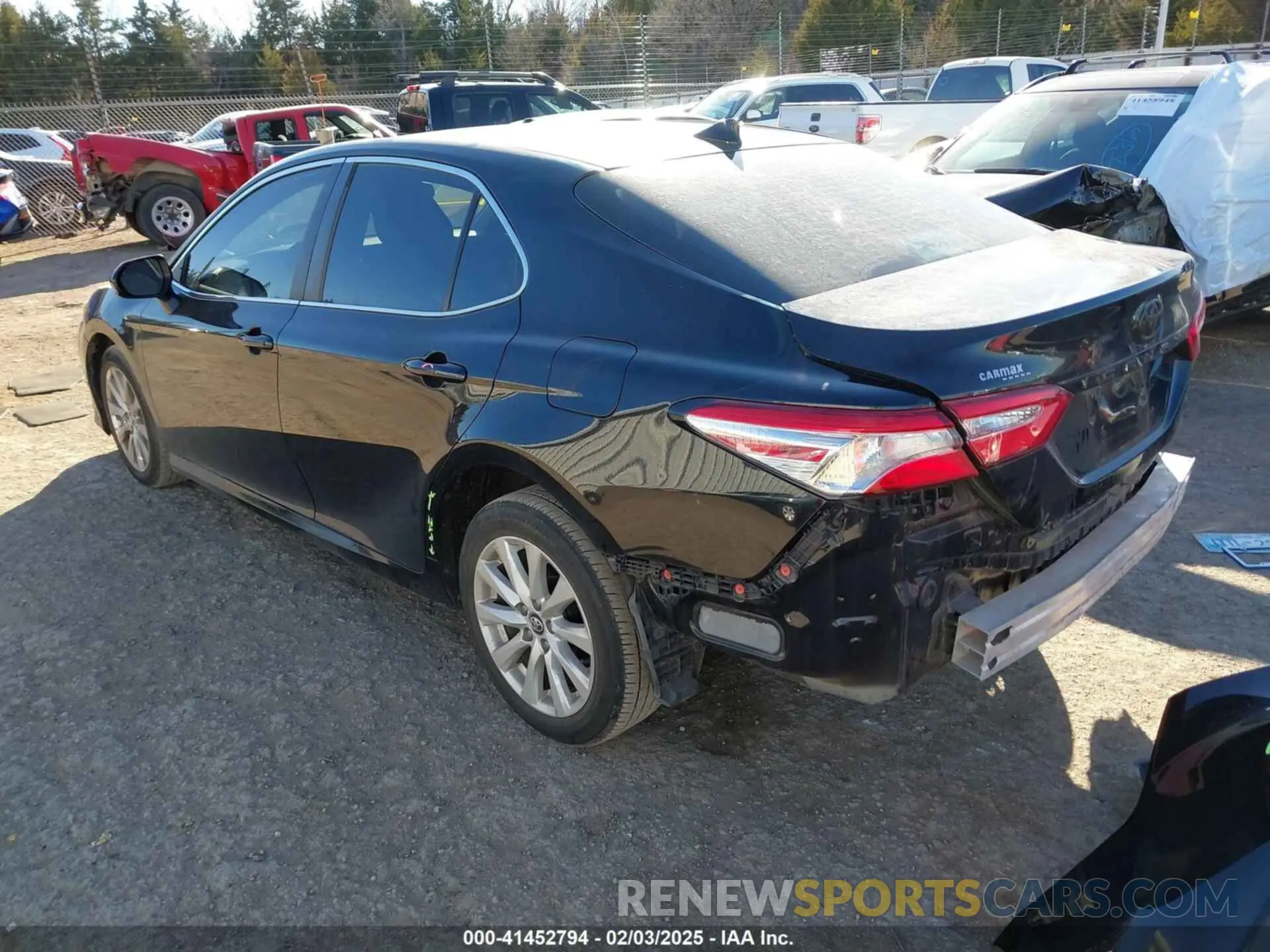 3 fotografías del automóvil dañado 4T1C11AK2LU945167 TOYOTA CAMRY 2020