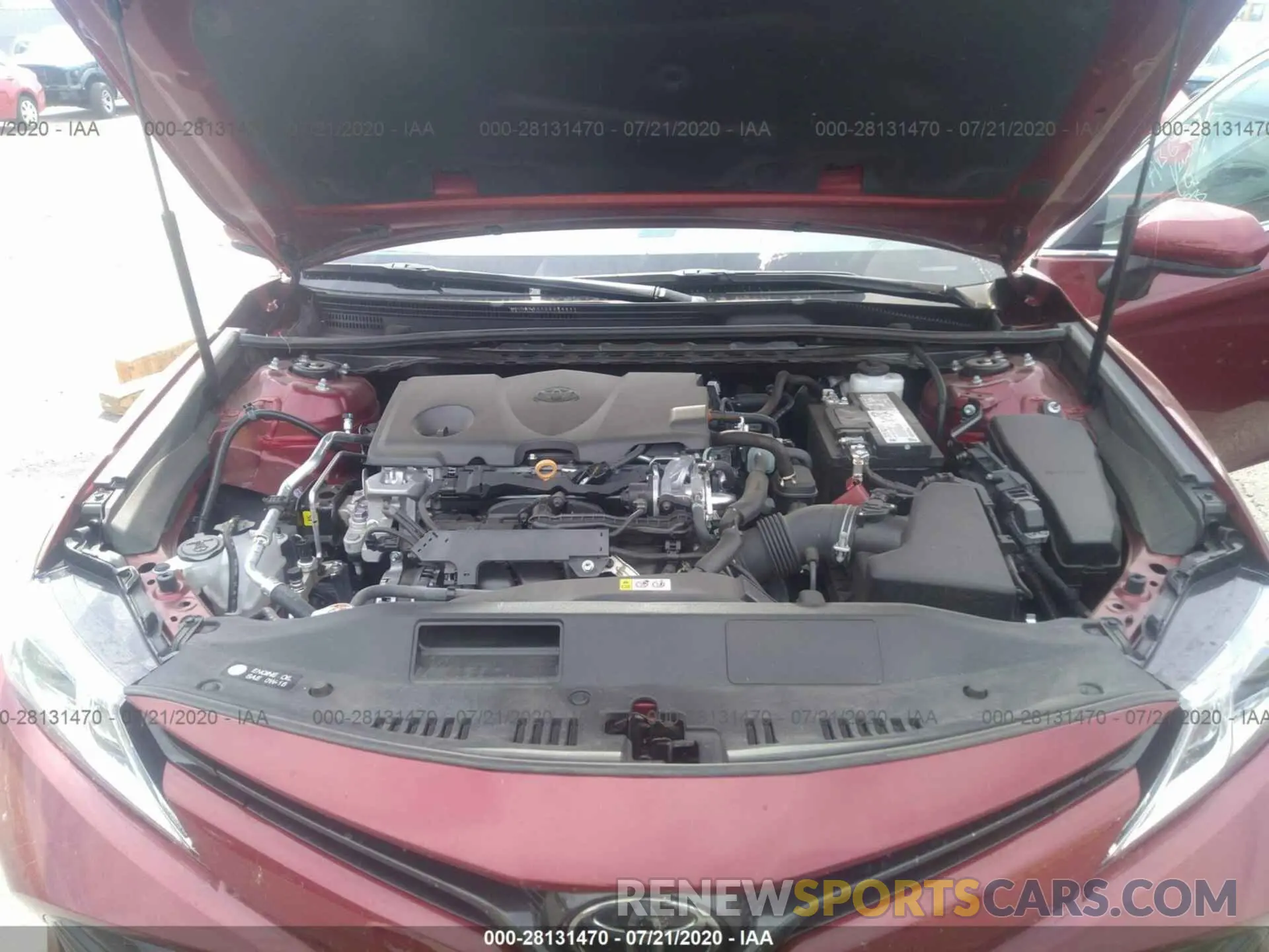 10 fotografías del automóvil dañado 4T1C11AK3LU917202 TOYOTA CAMRY 2020