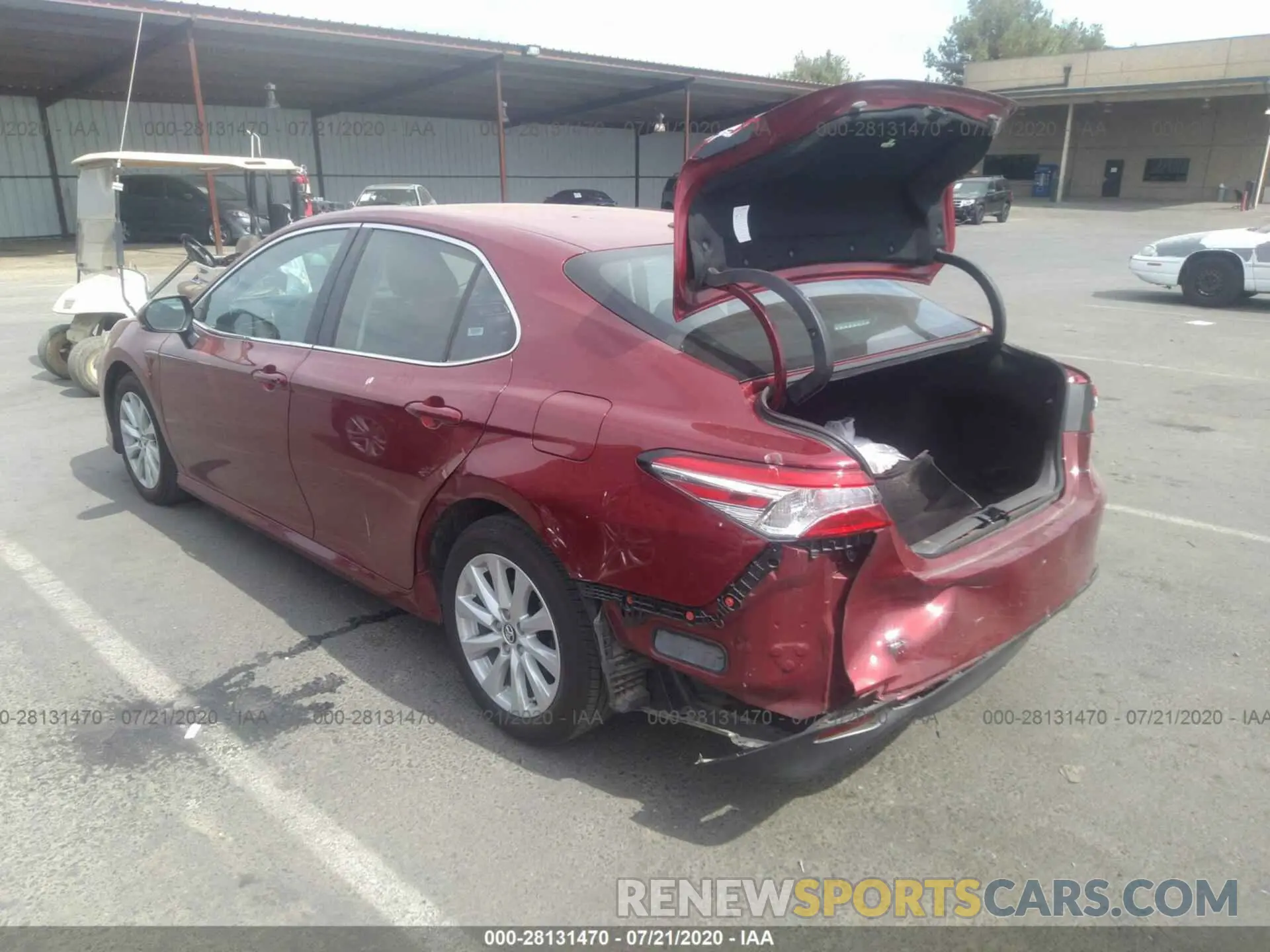 3 fotografías del automóvil dañado 4T1C11AK3LU917202 TOYOTA CAMRY 2020