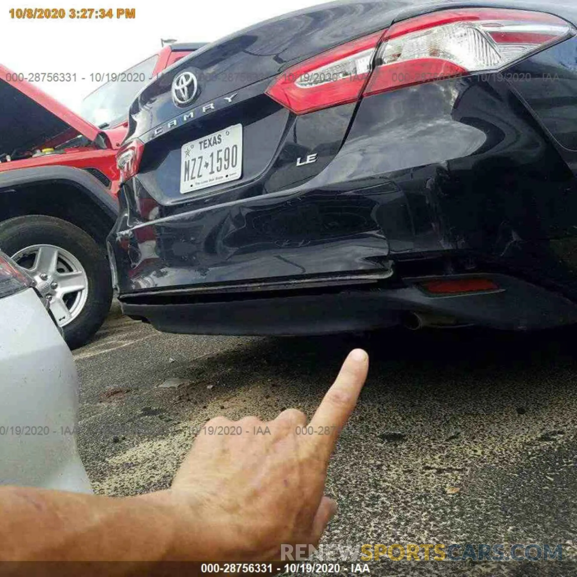 7 fotografías del automóvil dañado 4T1C11AK3LU931407 TOYOTA CAMRY 2020