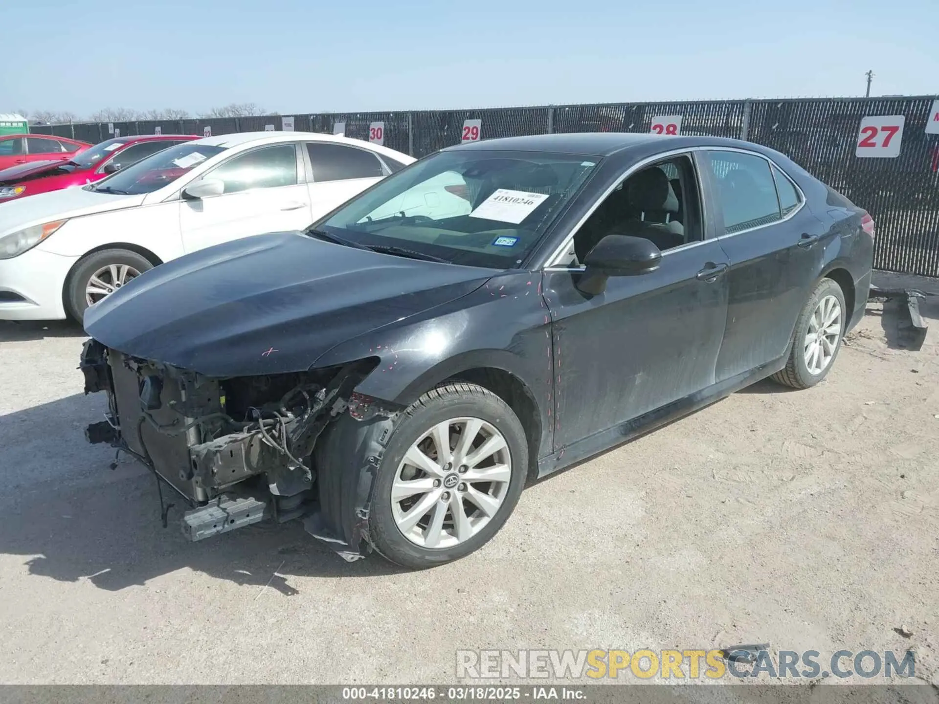 2 fotografías del automóvil dañado 4T1C11AK4LU345461 TOYOTA CAMRY 2020