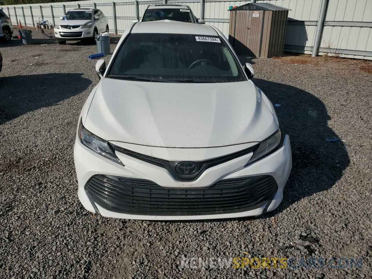 5 fotografías del automóvil dañado 4T1C11AK4LU889779 TOYOTA CAMRY 2020