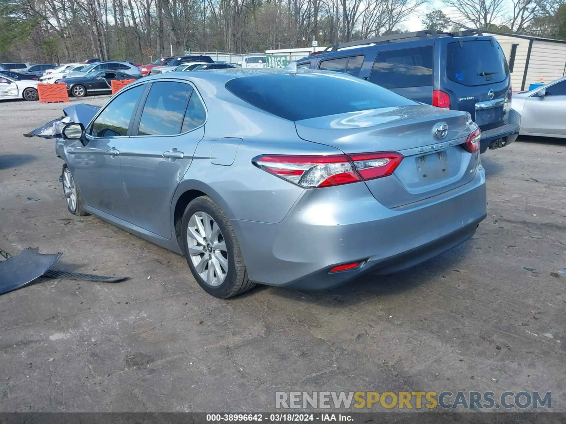 3 fotografías del automóvil dañado 4T1C11AK4LU906354 TOYOTA CAMRY 2020