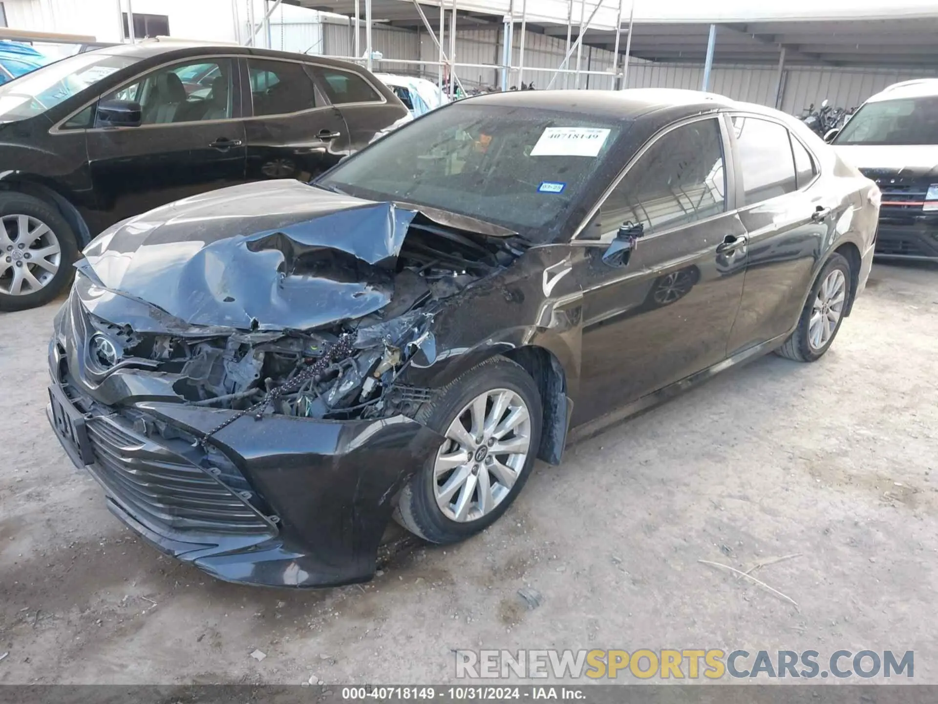 2 fotografías del automóvil dañado 4T1C11AK4LU933960 TOYOTA CAMRY 2020
