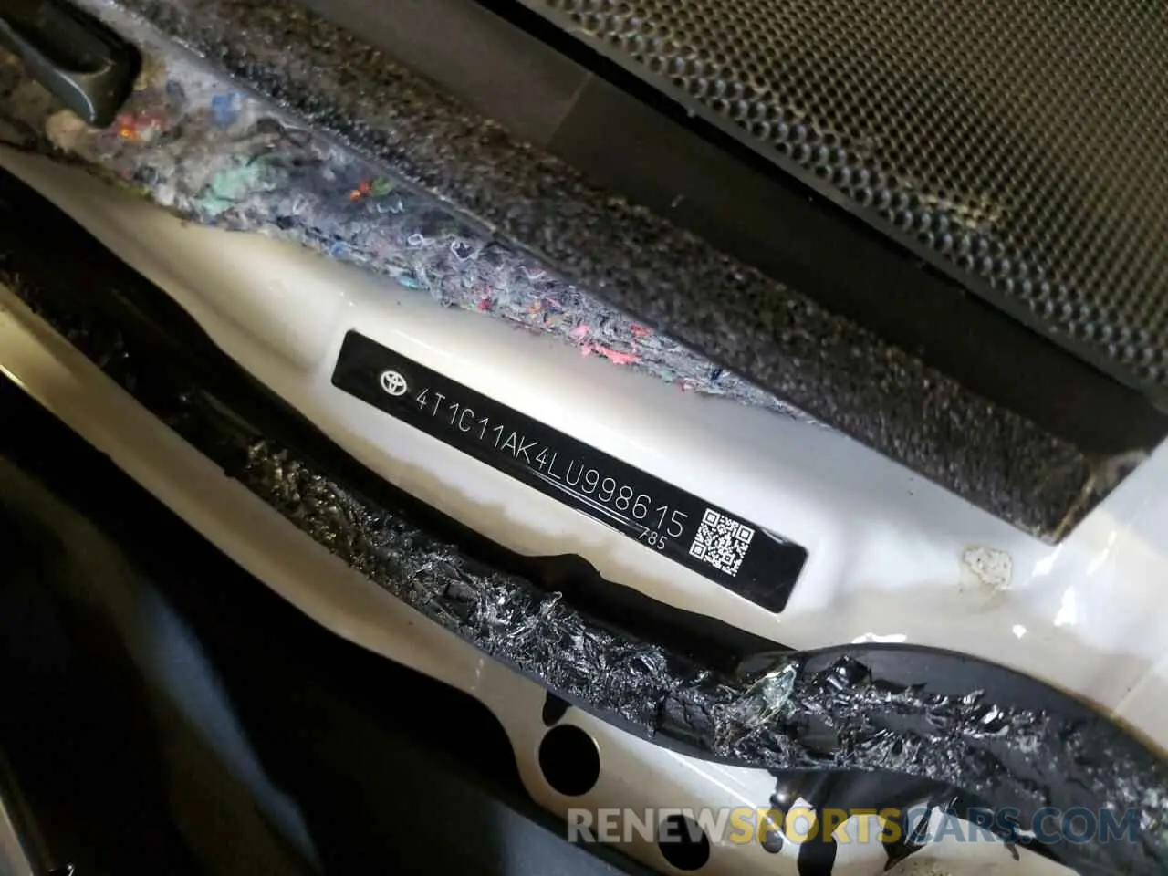 12 fotografías del automóvil dañado 4T1C11AK4LU998615 TOYOTA CAMRY 2020