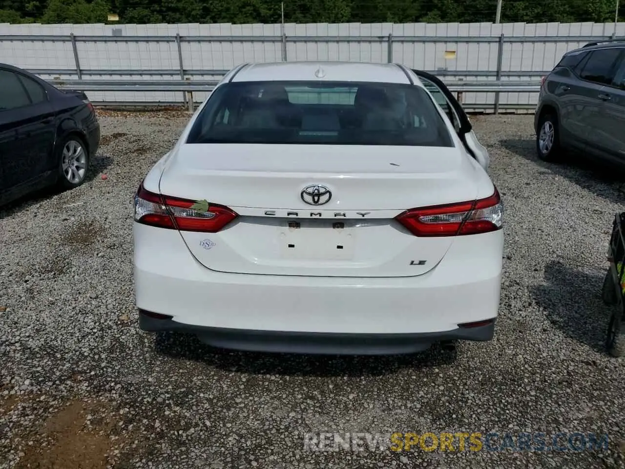 6 fotografías del automóvil dañado 4T1C11AK6LU928260 TOYOTA CAMRY 2020