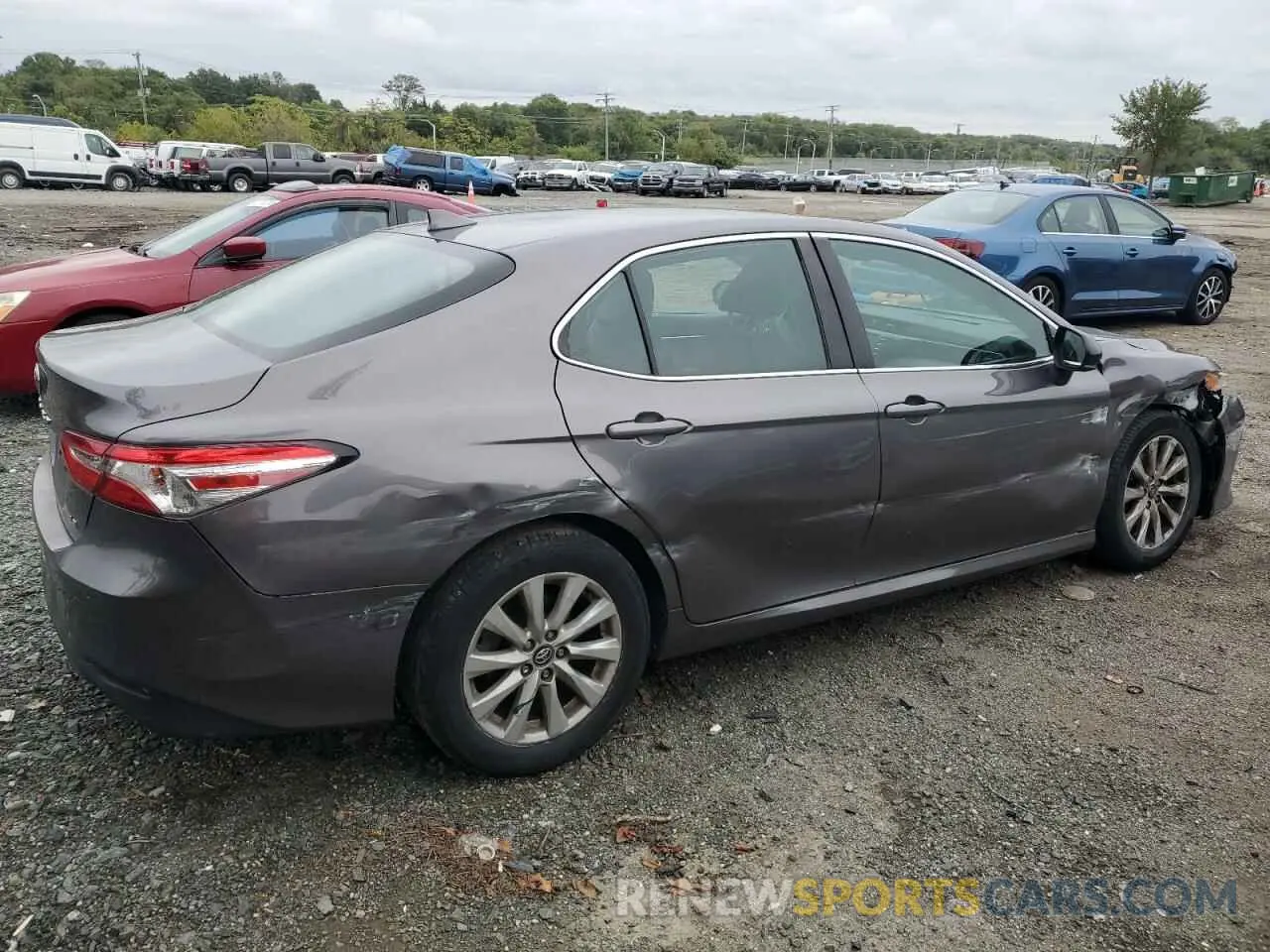 3 fotografías del automóvil dañado 4T1C11AK7LU348631 TOYOTA CAMRY 2020