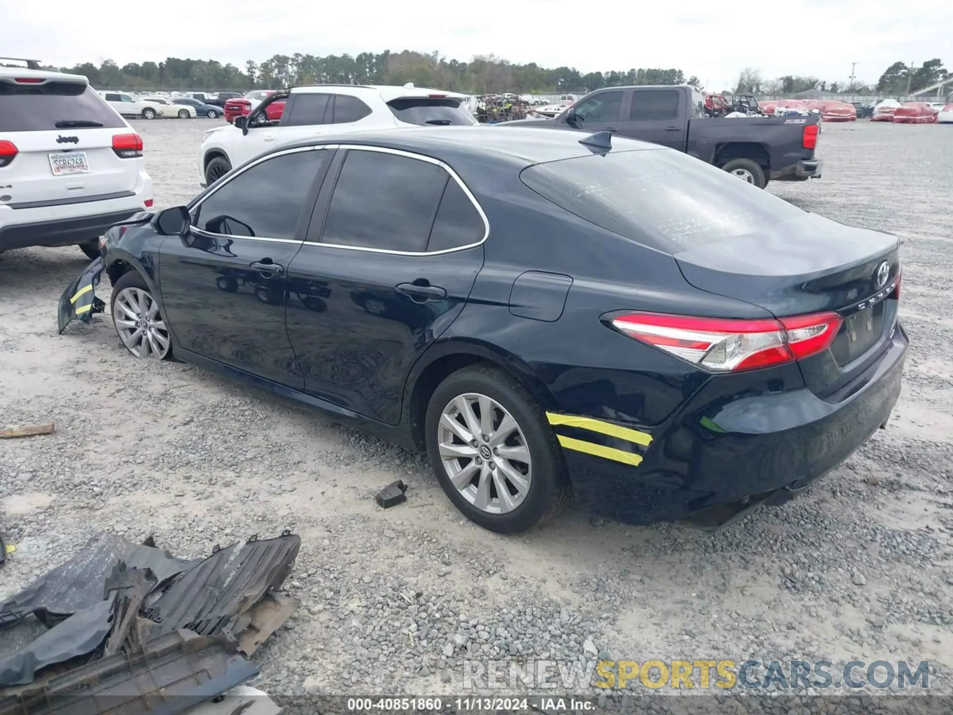 3 fotografías del automóvil dañado 4T1C11AK7LU904047 TOYOTA CAMRY 2020