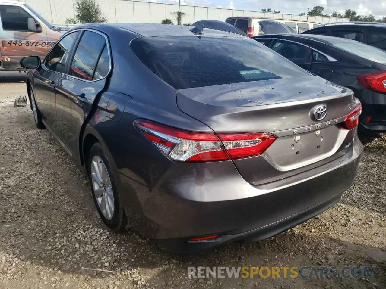 3 fotografías del automóvil dañado 4T1C11AK8LU376549 TOYOTA CAMRY 2020