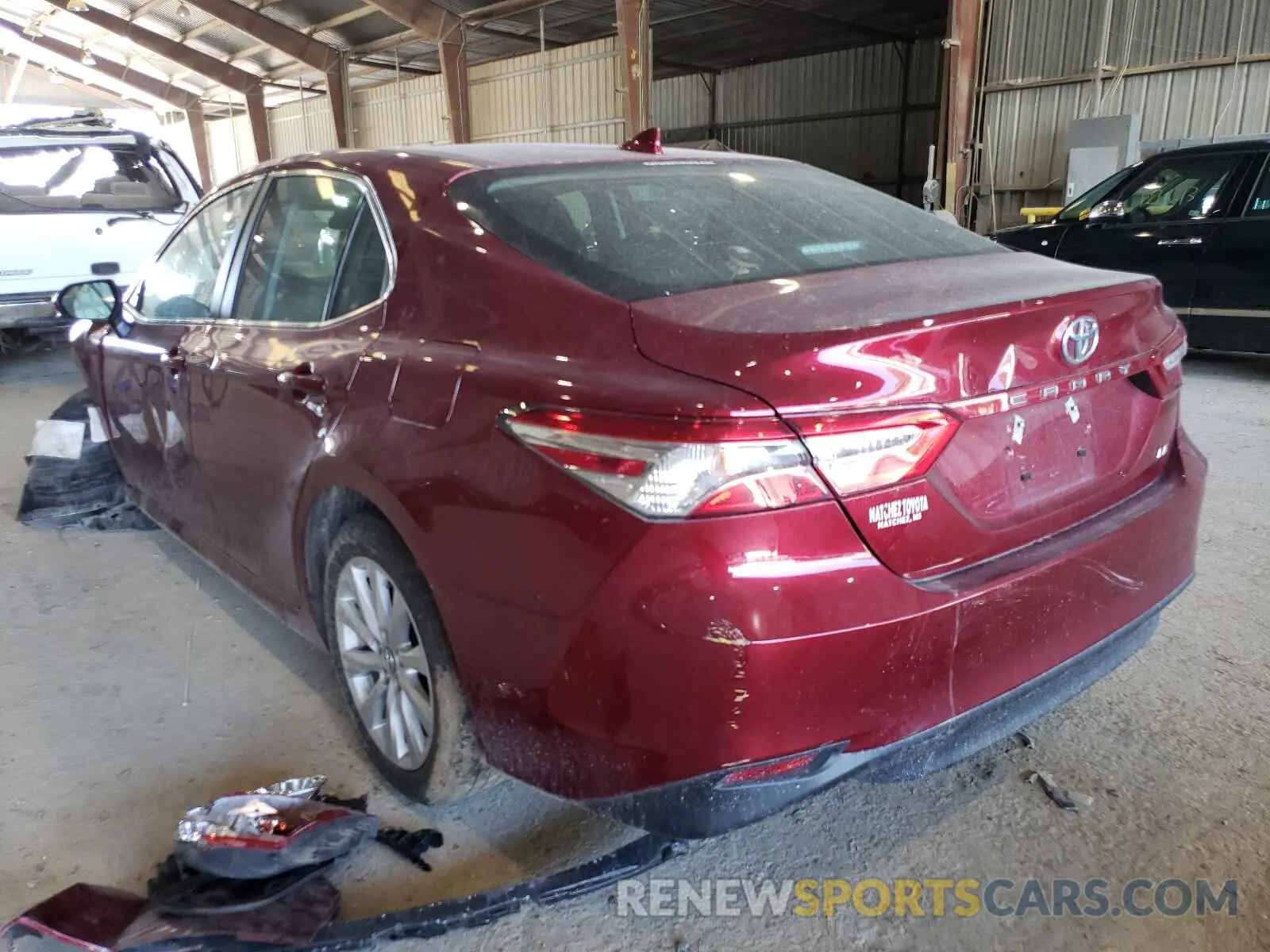 3 fotografías del automóvil dañado 4T1C11AK8LU913582 TOYOTA CAMRY 2020
