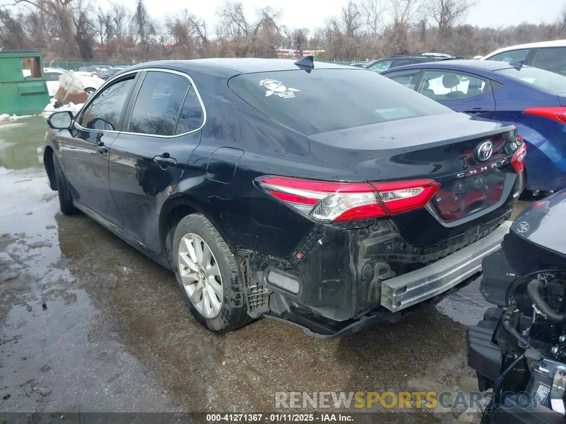3 fotografías del automóvil dañado 4T1C11AK9LU337601 TOYOTA CAMRY 2020
