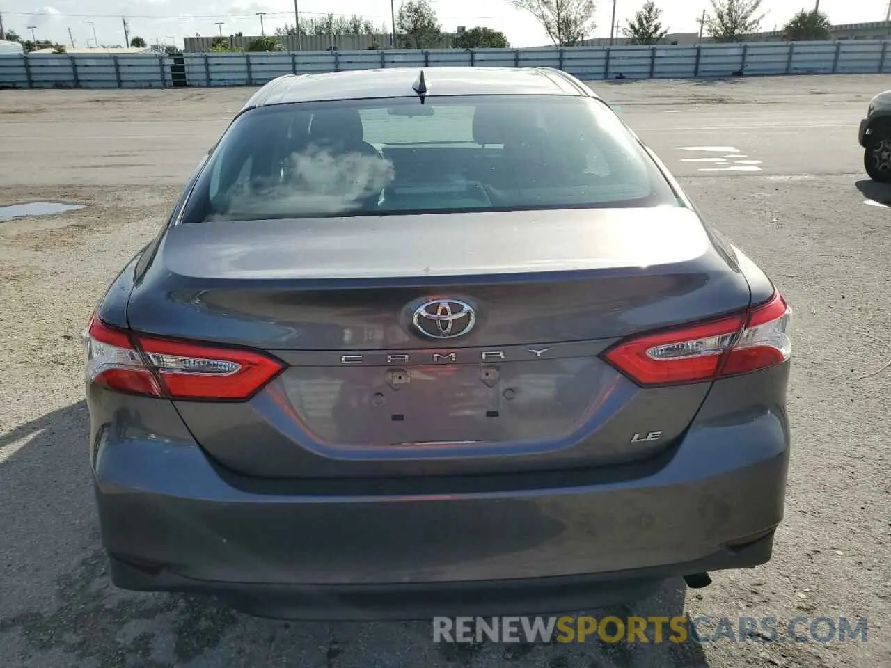 6 fotografías del automóvil dañado 4T1C11AK9LU376513 TOYOTA CAMRY 2020