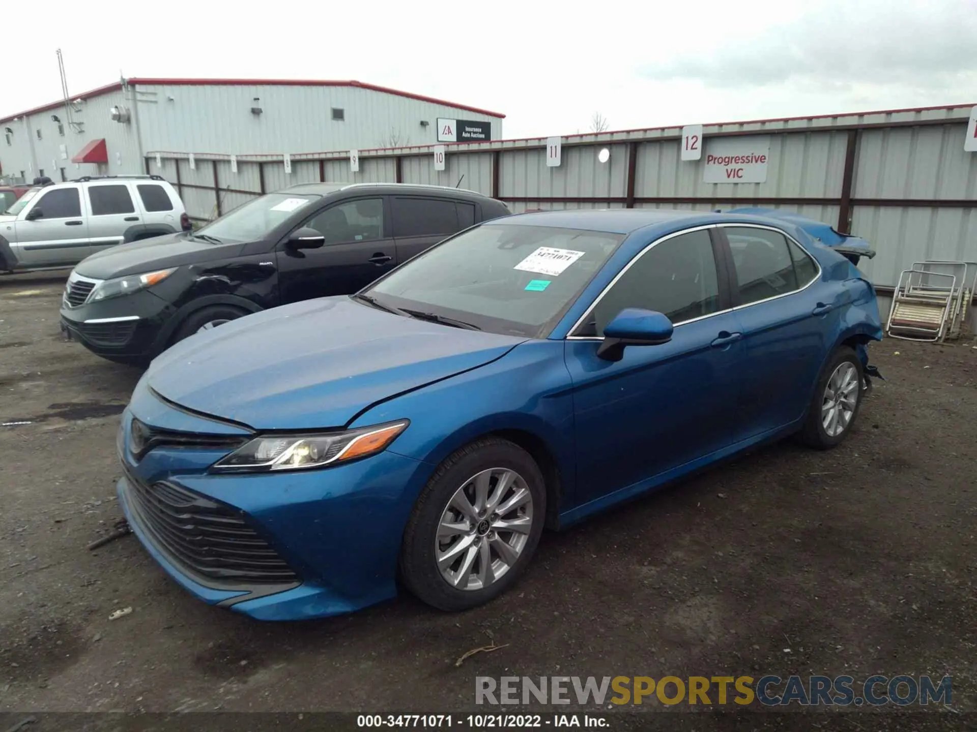 2 fotografías del automóvil dañado 4T1C11AK9LU378536 TOYOTA CAMRY 2020