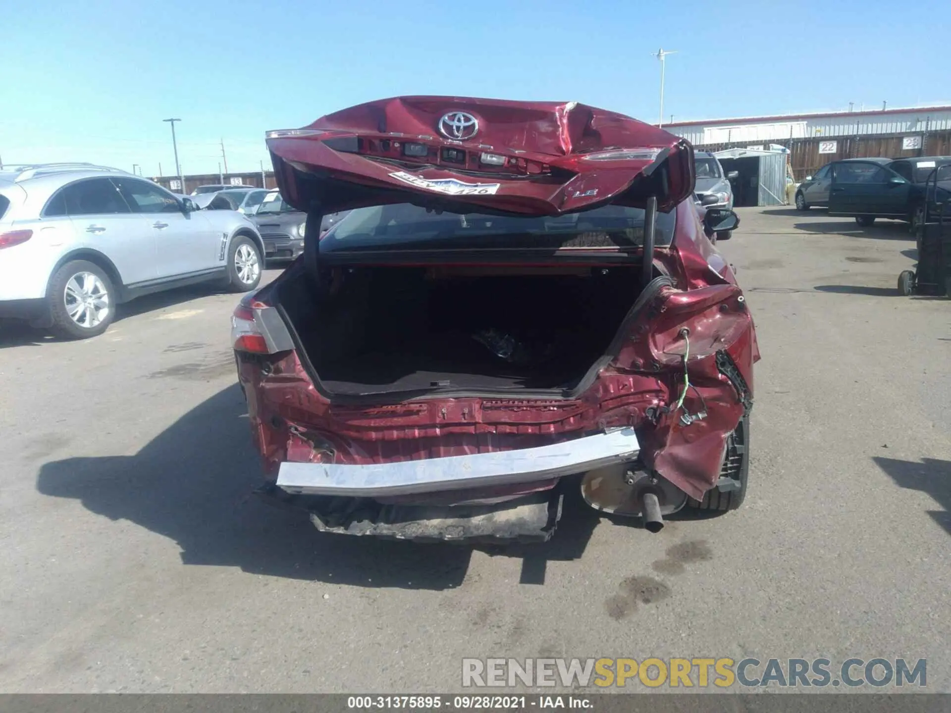 6 fotografías del automóvil dañado 4T1C11AKXLU359249 TOYOTA CAMRY 2020