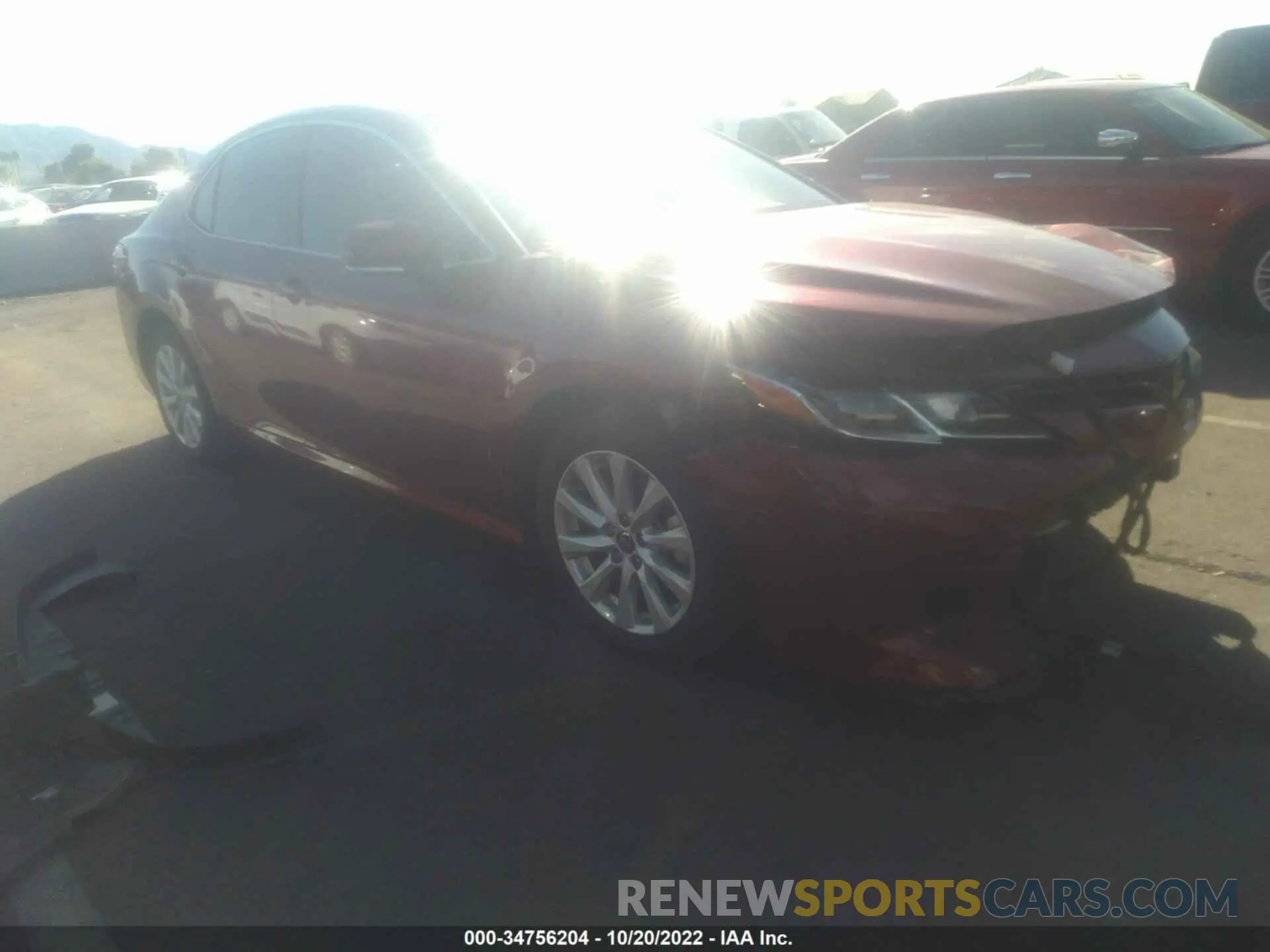 1 fotografías del automóvil dañado 4T1C11BK2LU017633 TOYOTA CAMRY 2020