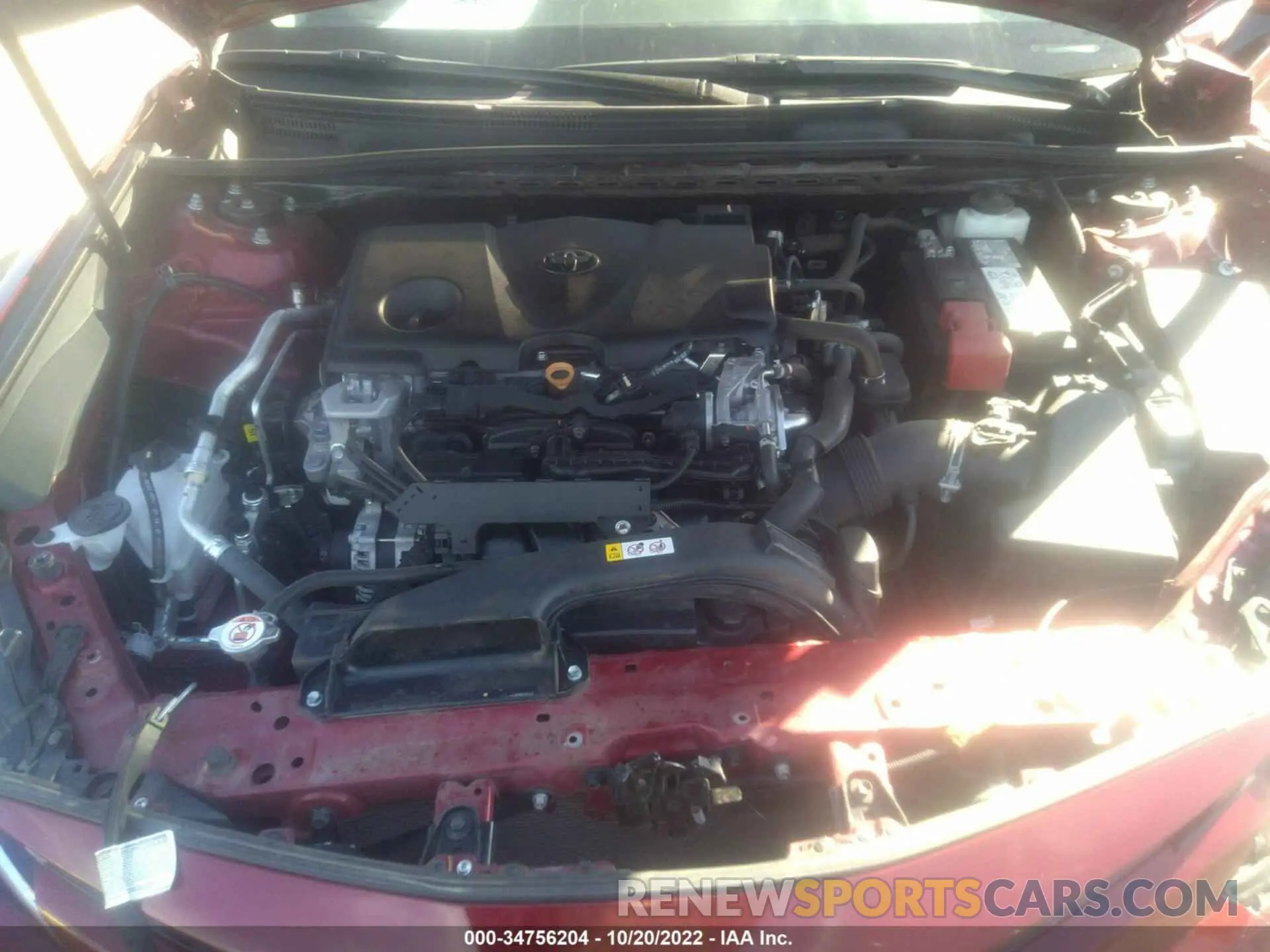 10 fotografías del automóvil dañado 4T1C11BK2LU017633 TOYOTA CAMRY 2020