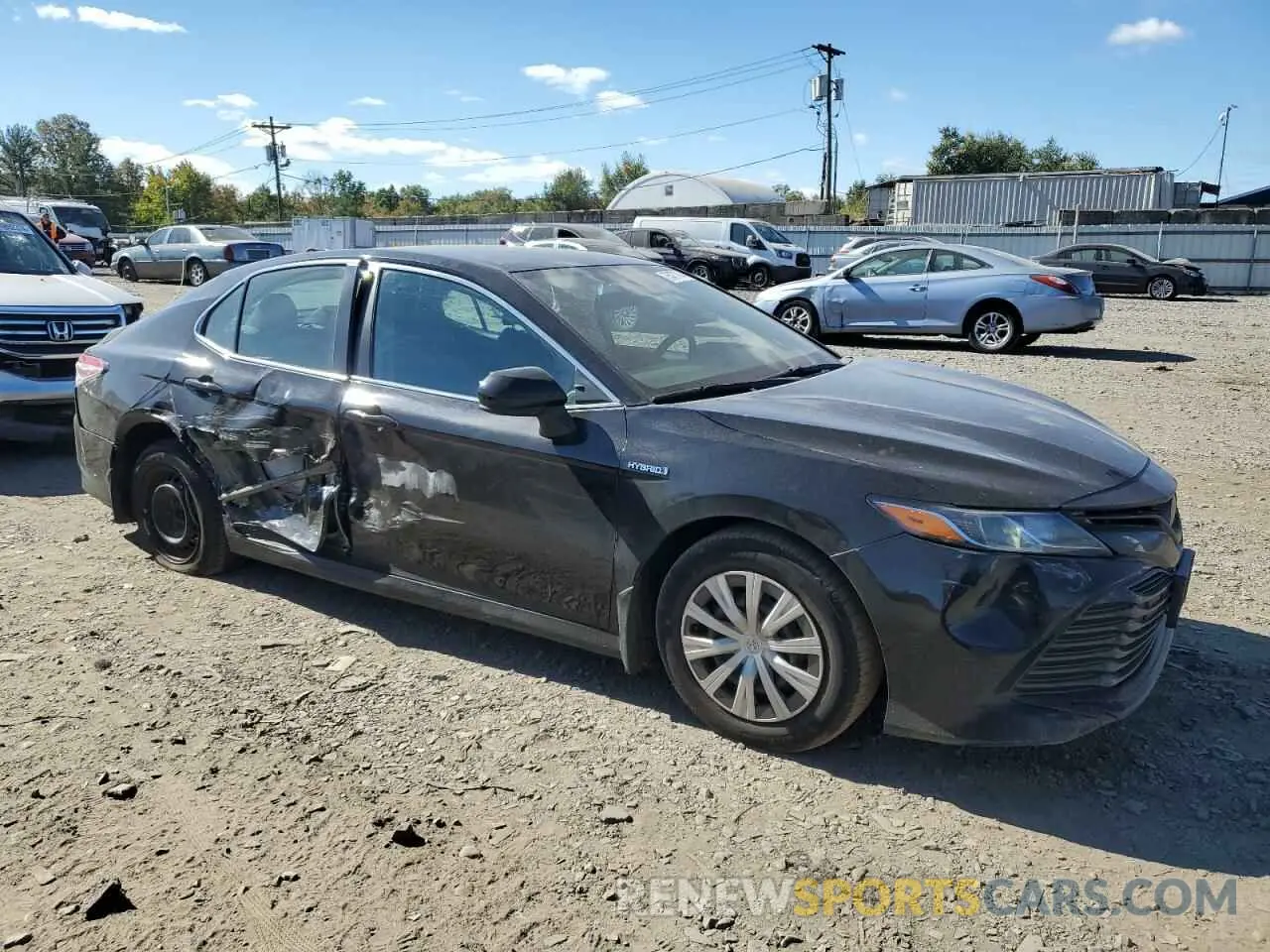 4 fotografías del automóvil dañado 4T1C31AK2LU521837 TOYOTA CAMRY 2020