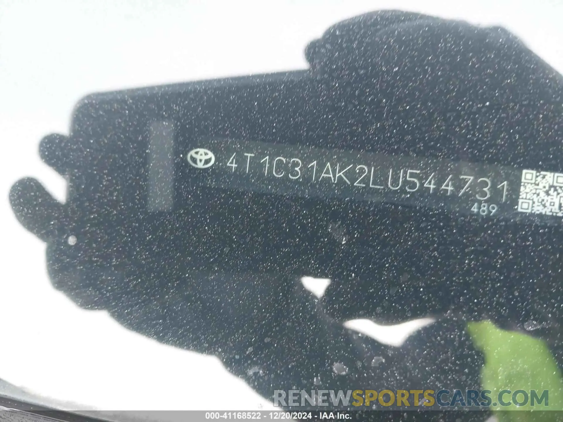 9 fotografías del automóvil dañado 4T1C31AK2LU544731 TOYOTA CAMRY 2020