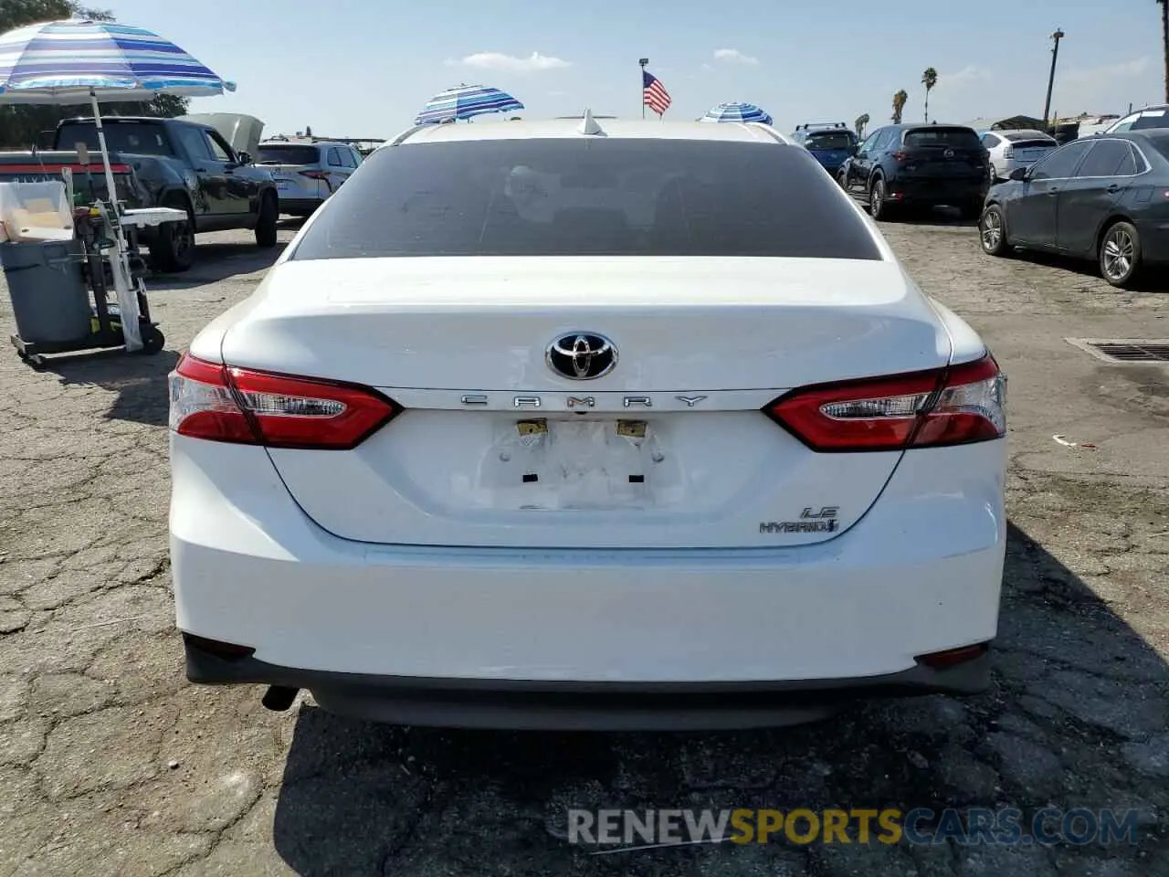 6 fotografías del automóvil dañado 4T1C31AK5LU528782 TOYOTA CAMRY 2020