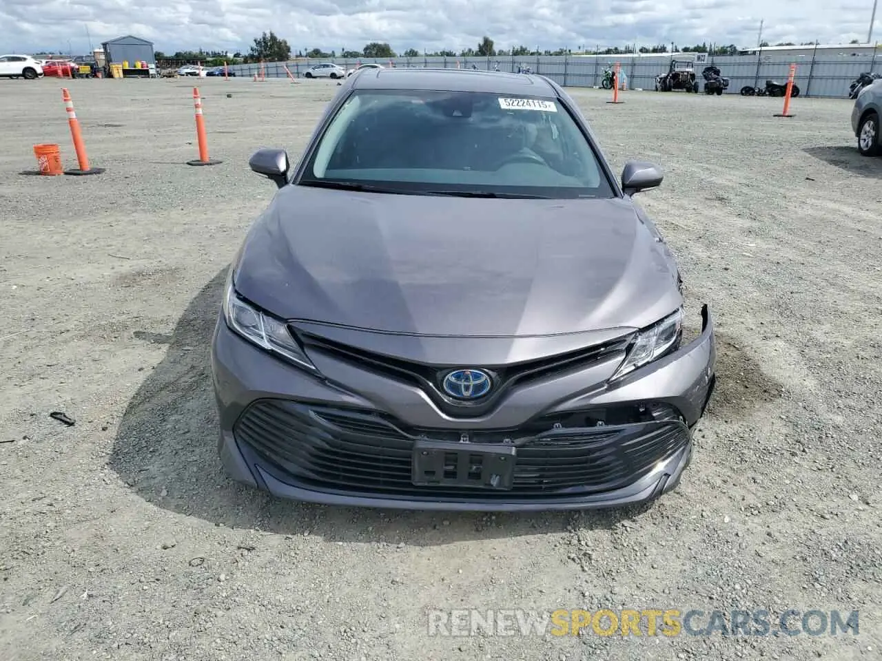 5 fotografías del automóvil dañado 4T1E31AK4LU532041 TOYOTA CAMRY 2020