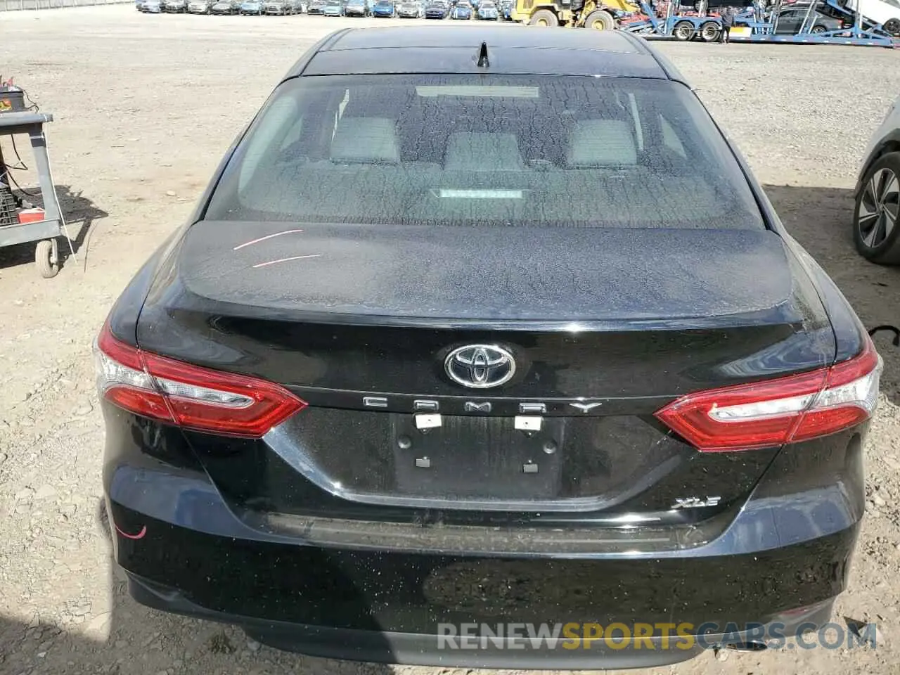 6 fotografías del automóvil dañado 4T1F11AK2LU899255 TOYOTA CAMRY 2020