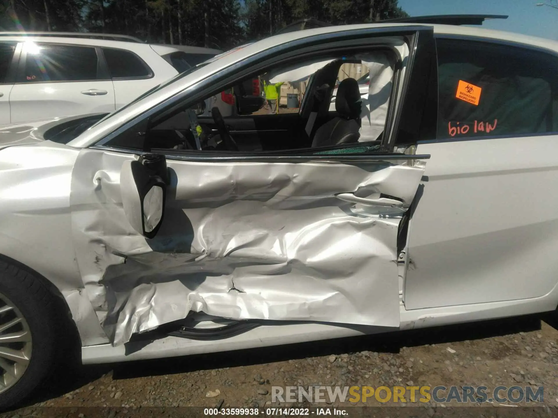 6 fotografías del automóvil dañado 4T1F11AK7LU942455 TOYOTA CAMRY 2020