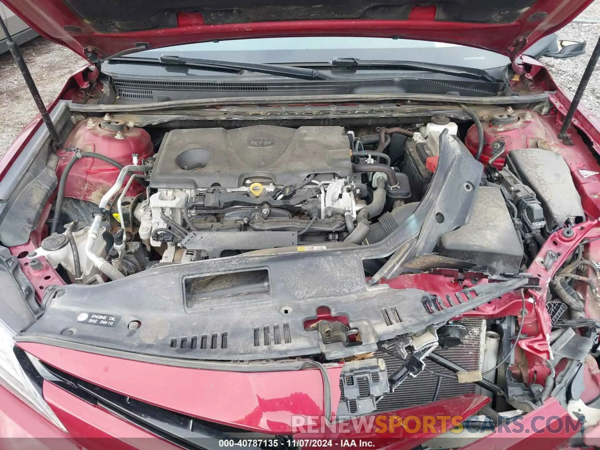 10 fotografías del automóvil dañado 4T1F11AK8LU959796 TOYOTA CAMRY 2020
