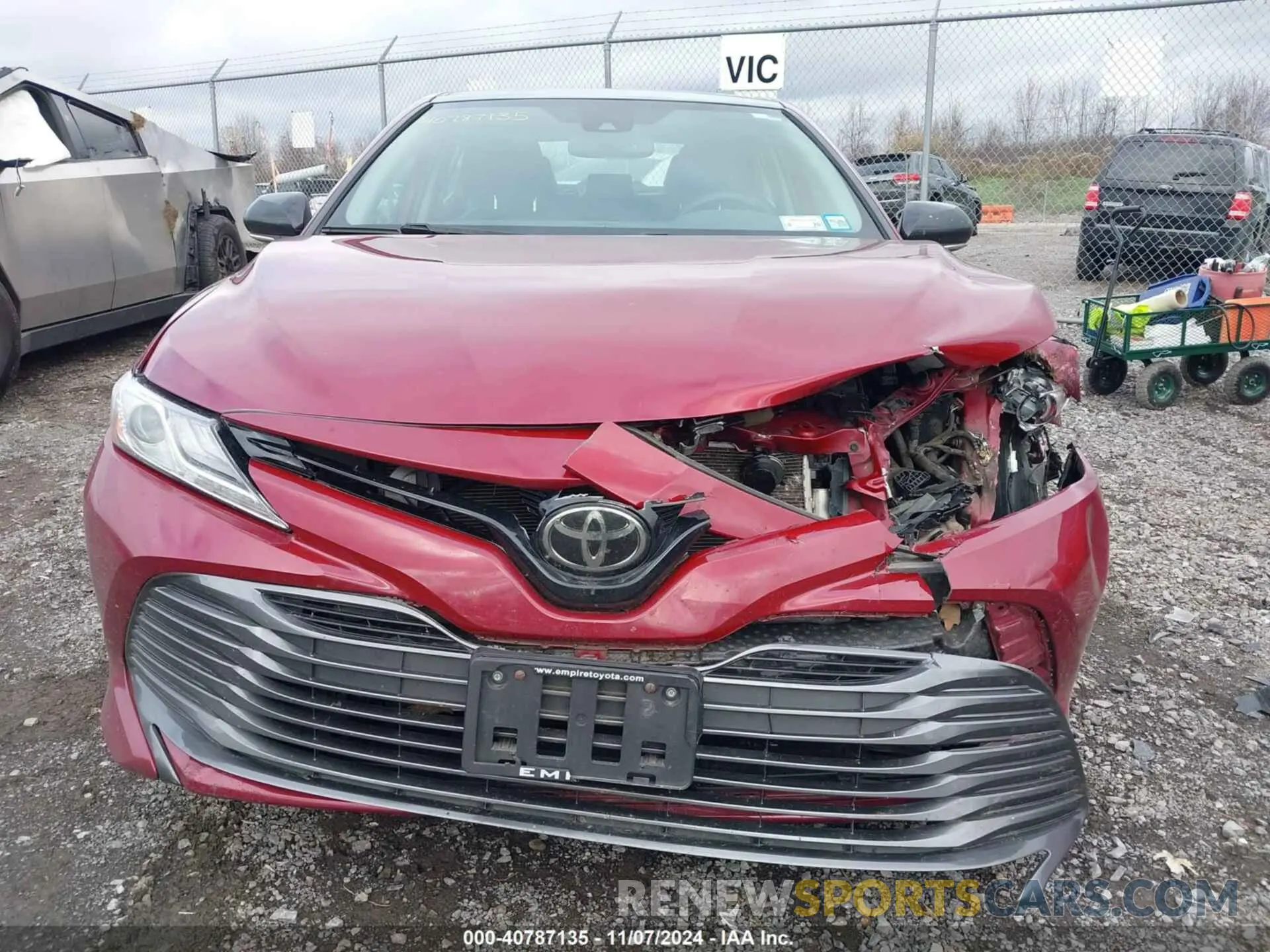 12 fotografías del automóvil dañado 4T1F11AK8LU959796 TOYOTA CAMRY 2020