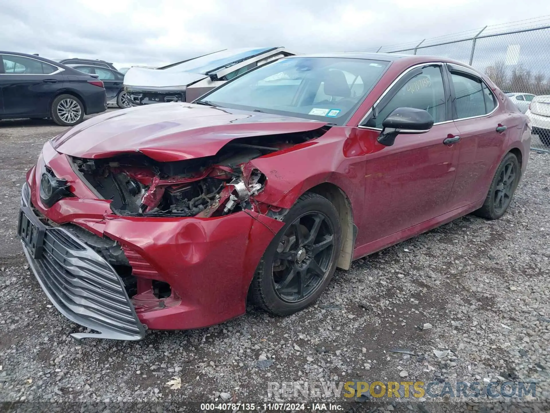 2 fotografías del automóvil dañado 4T1F11AK8LU959796 TOYOTA CAMRY 2020