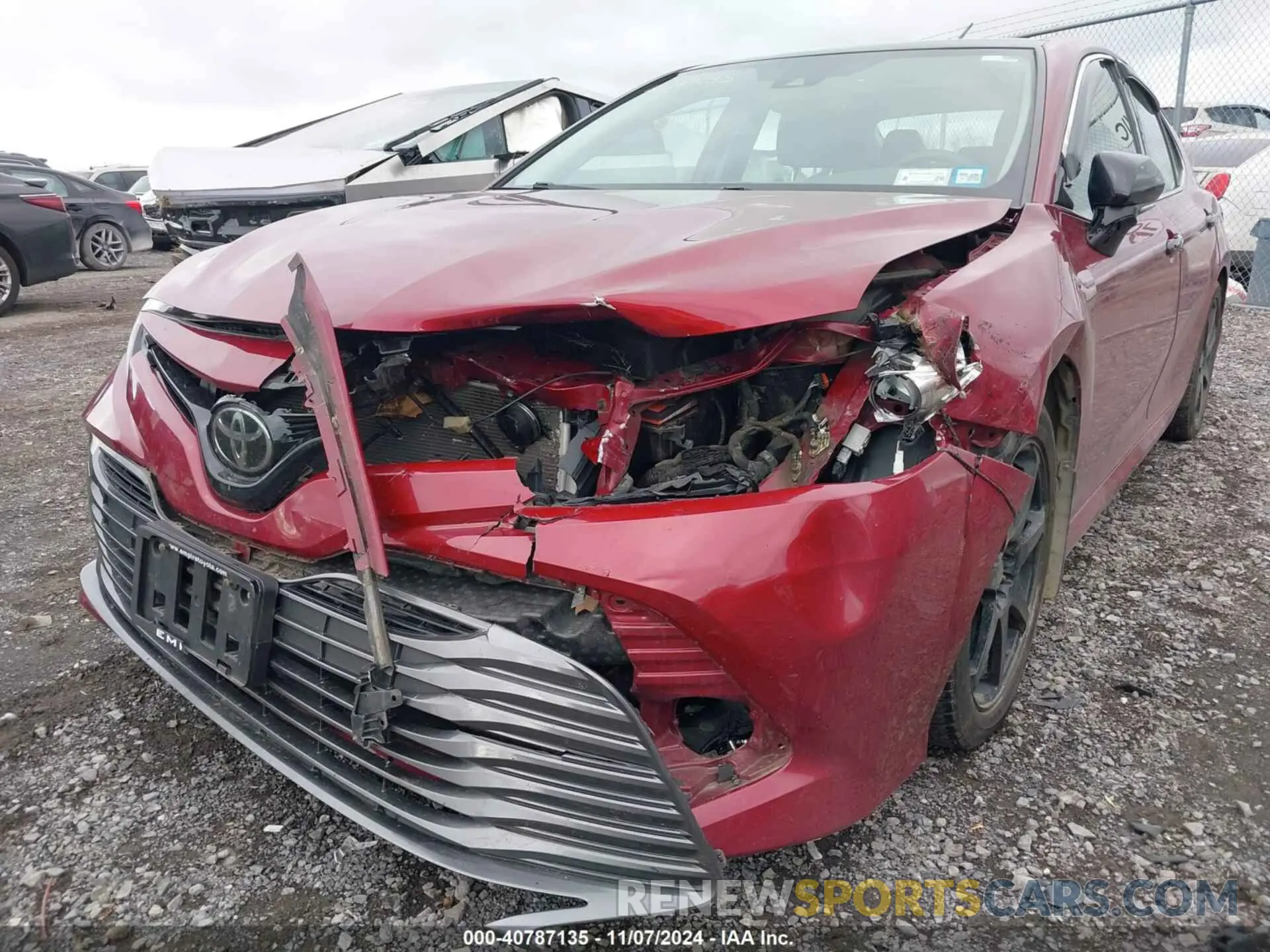 6 fotografías del automóvil dañado 4T1F11AK8LU959796 TOYOTA CAMRY 2020