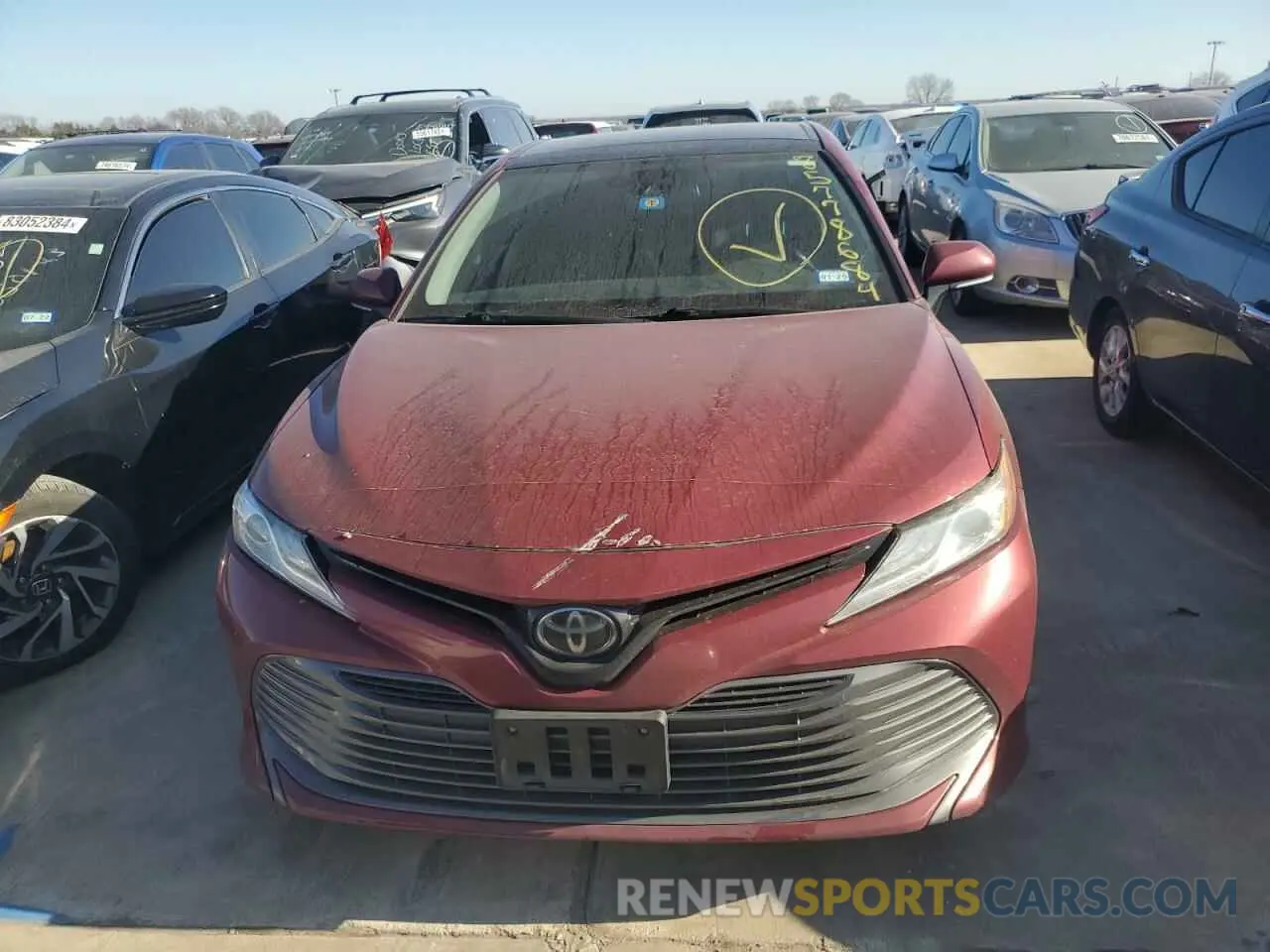 5 fotografías del automóvil dañado 4T1F11AK9LU313005 TOYOTA CAMRY 2020