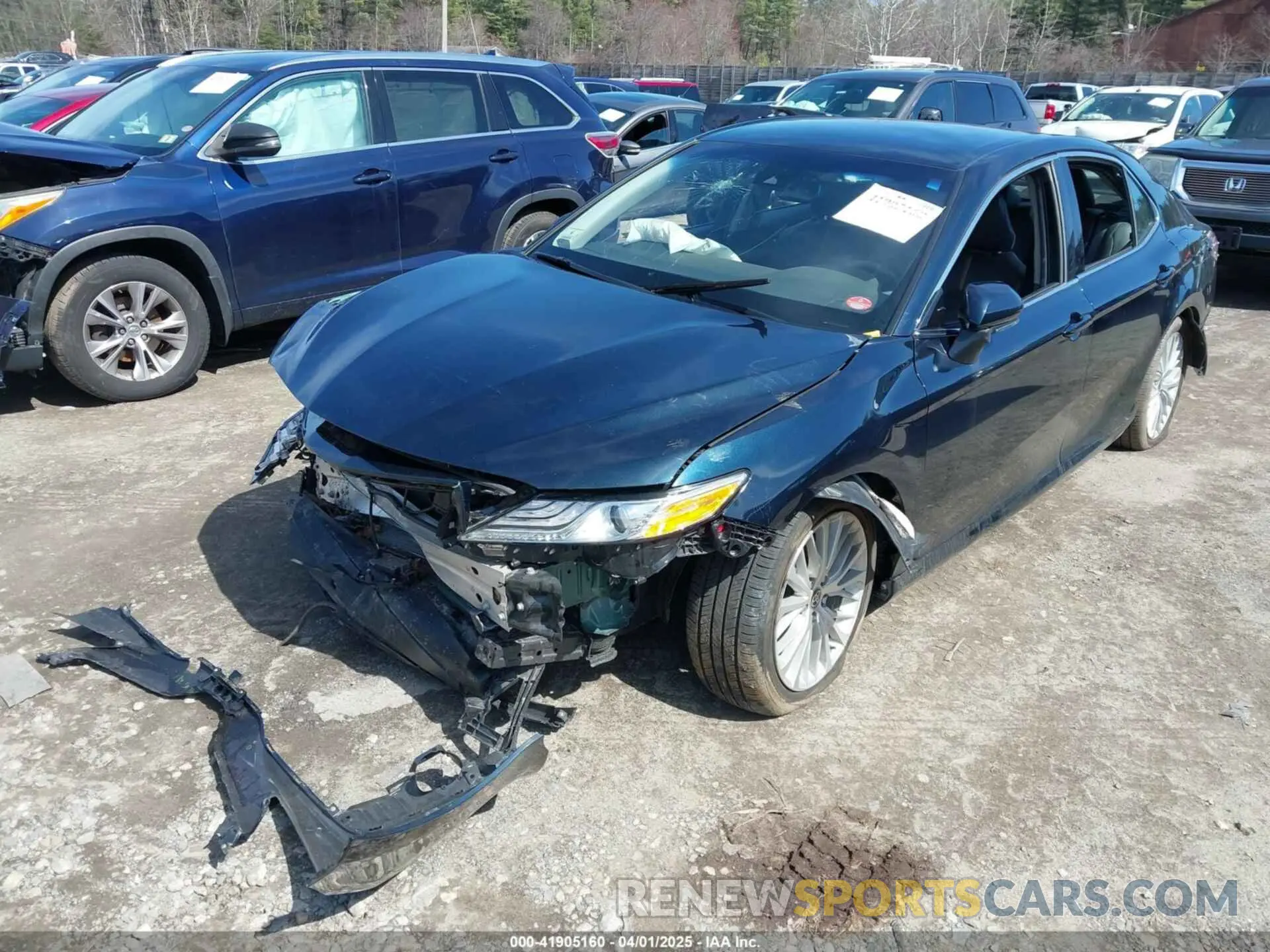 2 fotografías del automóvil dañado 4T1F11BK0LU001167 TOYOTA CAMRY 2020