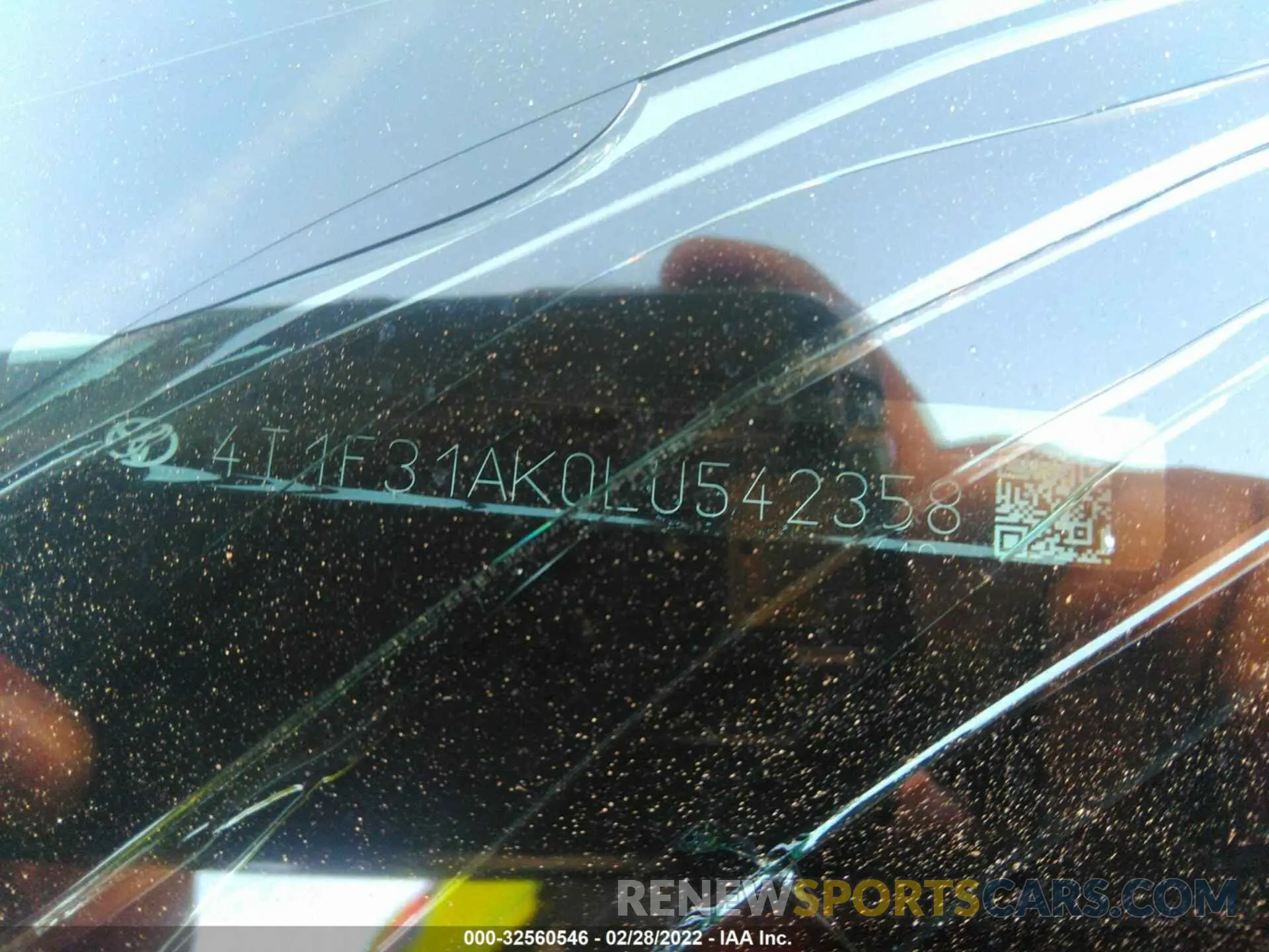 9 fotografías del automóvil dañado 4T1F31AK0LU542358 TOYOTA CAMRY 2020